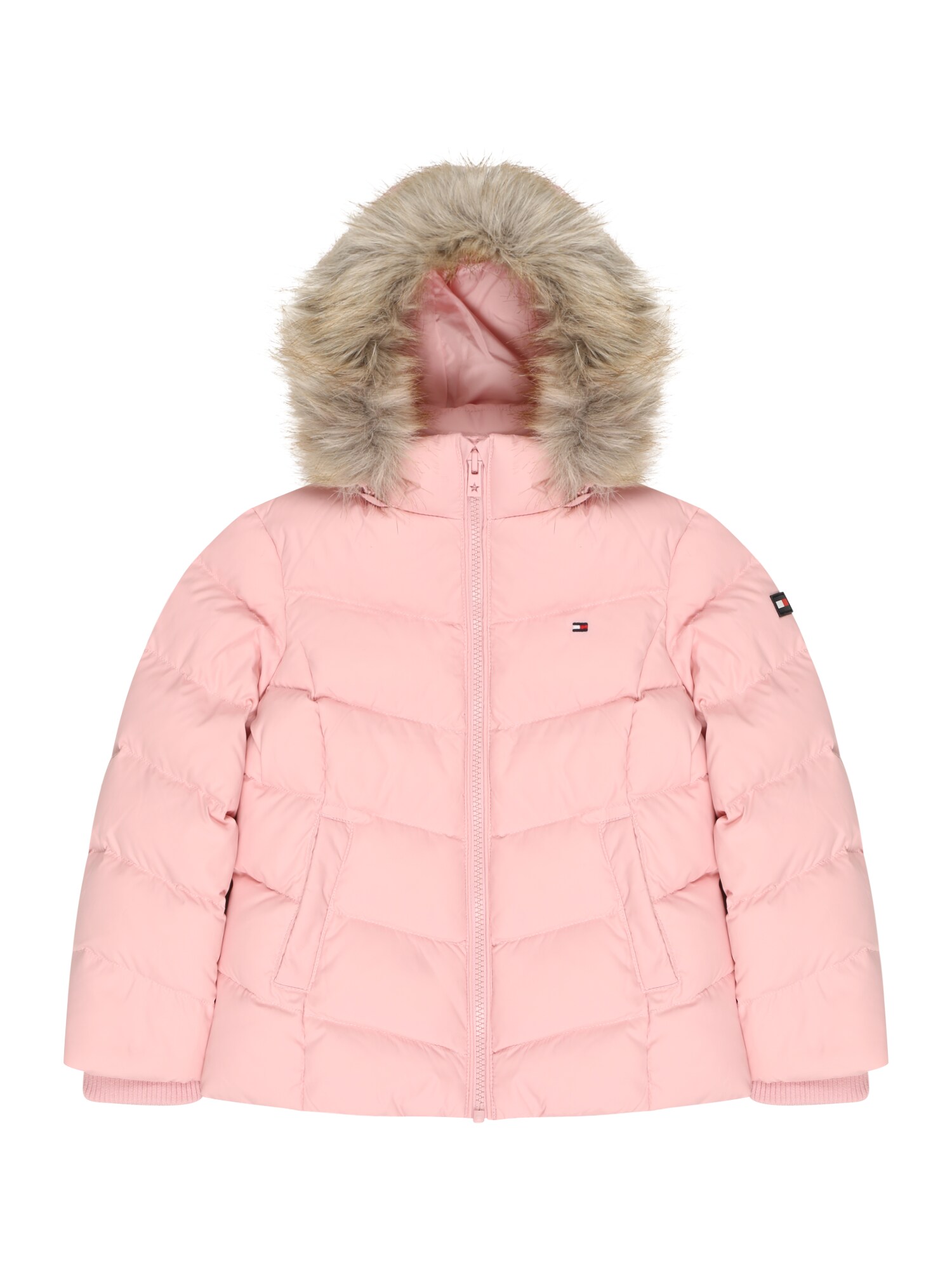 TOMMY HILFIGER Téli dzseki  rózsaszín / tengerészkék / fehér / piros
