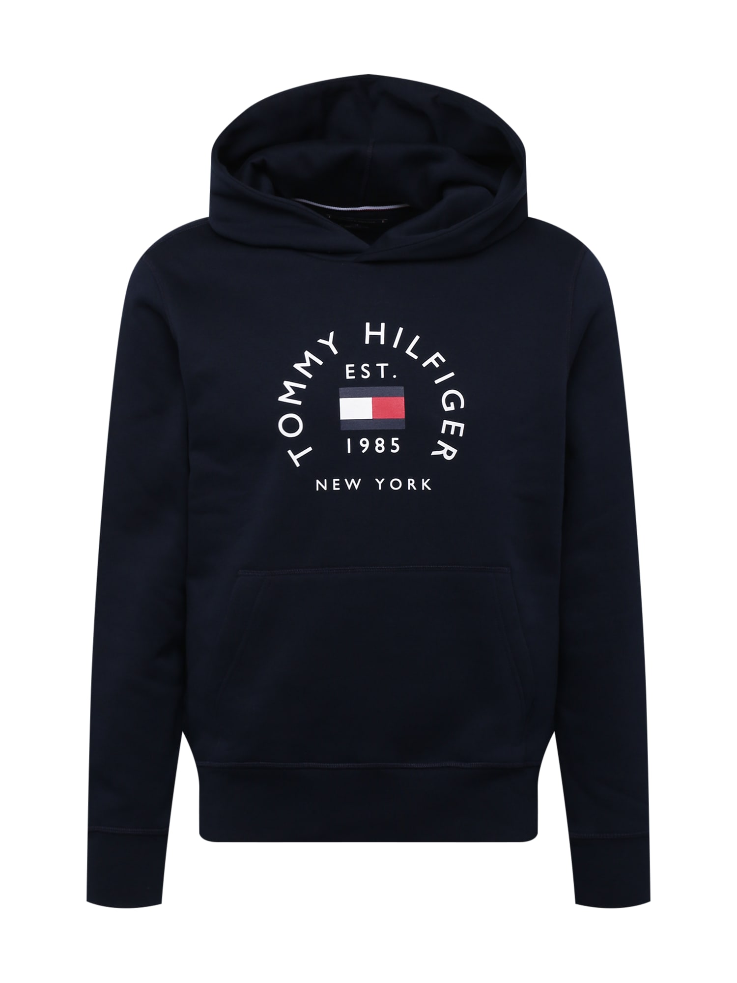 TOMMY HILFIGER Tréning póló  fehér / tengerészkék / piros
