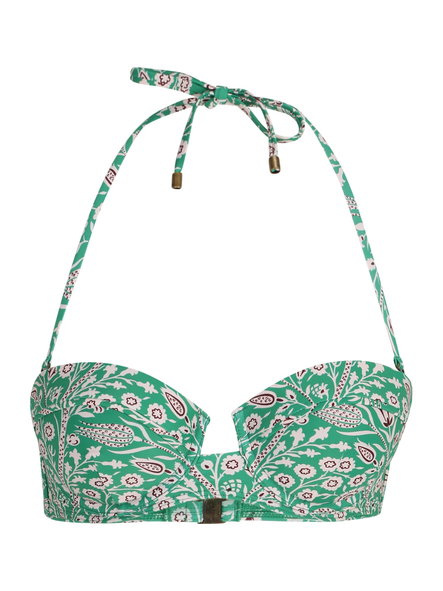 Ted Baker Bikini felső 'VALARIA'  jáde / fehér / sötét barna