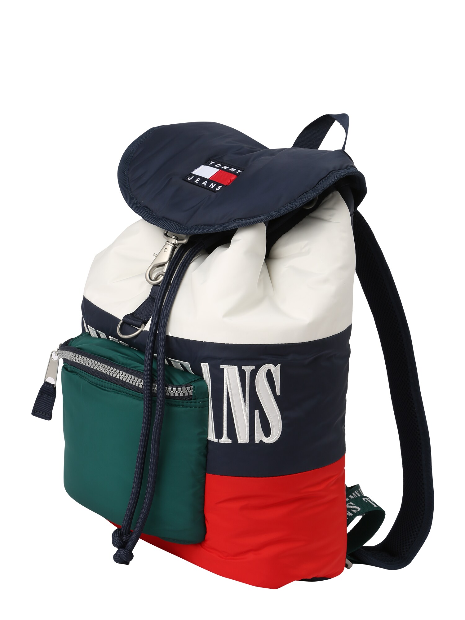 Tommy Jeans Hátizsák  tengerészkék / piros / világos bézs / sötétzöld