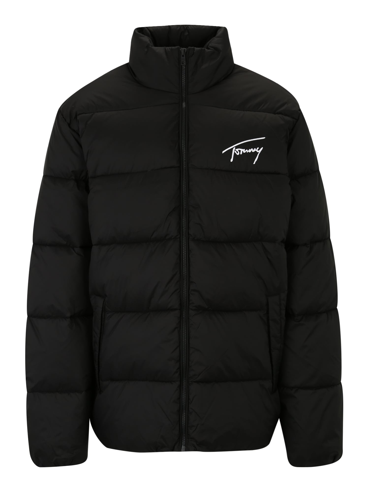 Tommy Jeans Plus Átmeneti dzseki  fekete / fehér