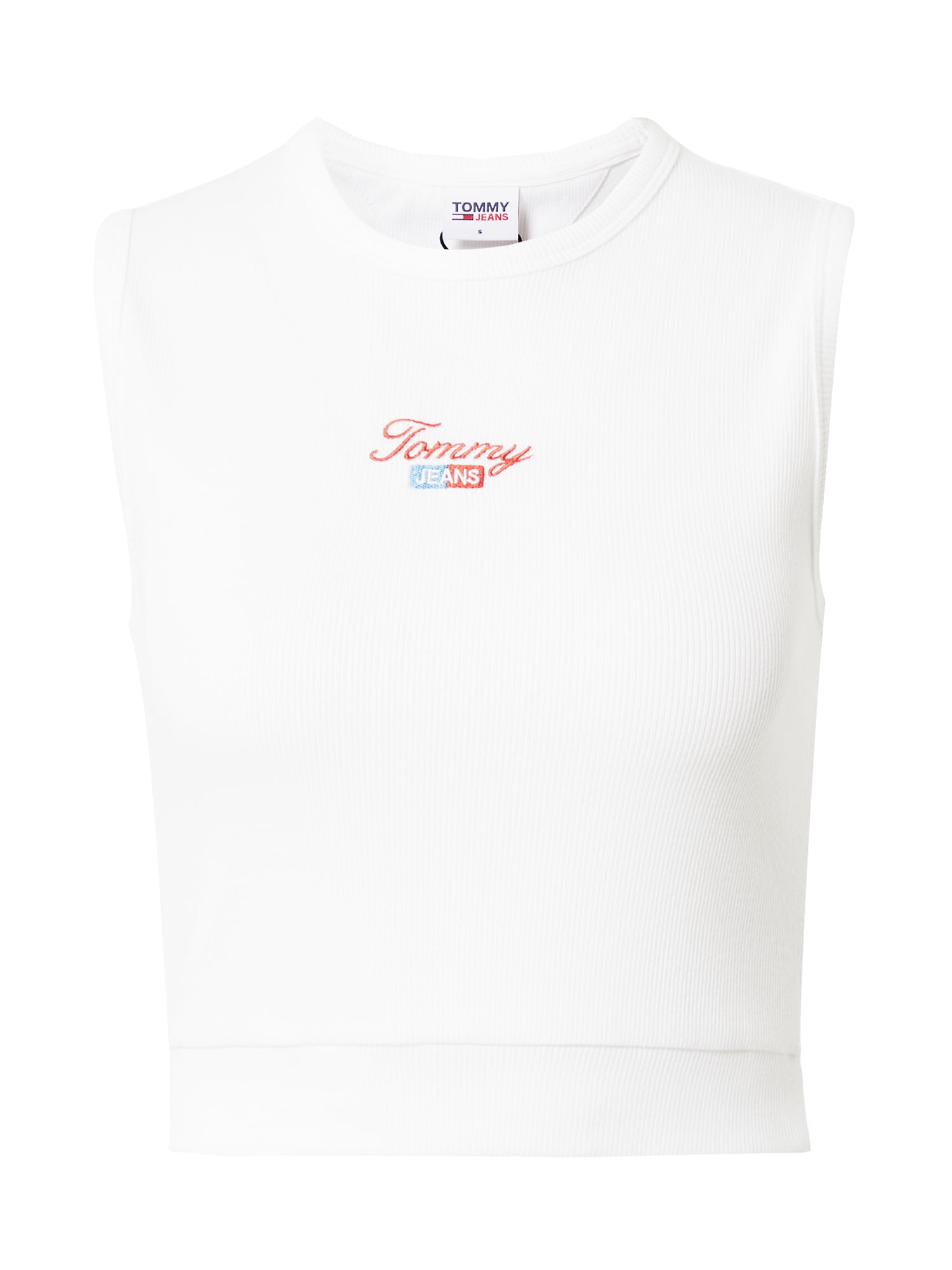 Tommy Jeans Top  fehér / világospiros