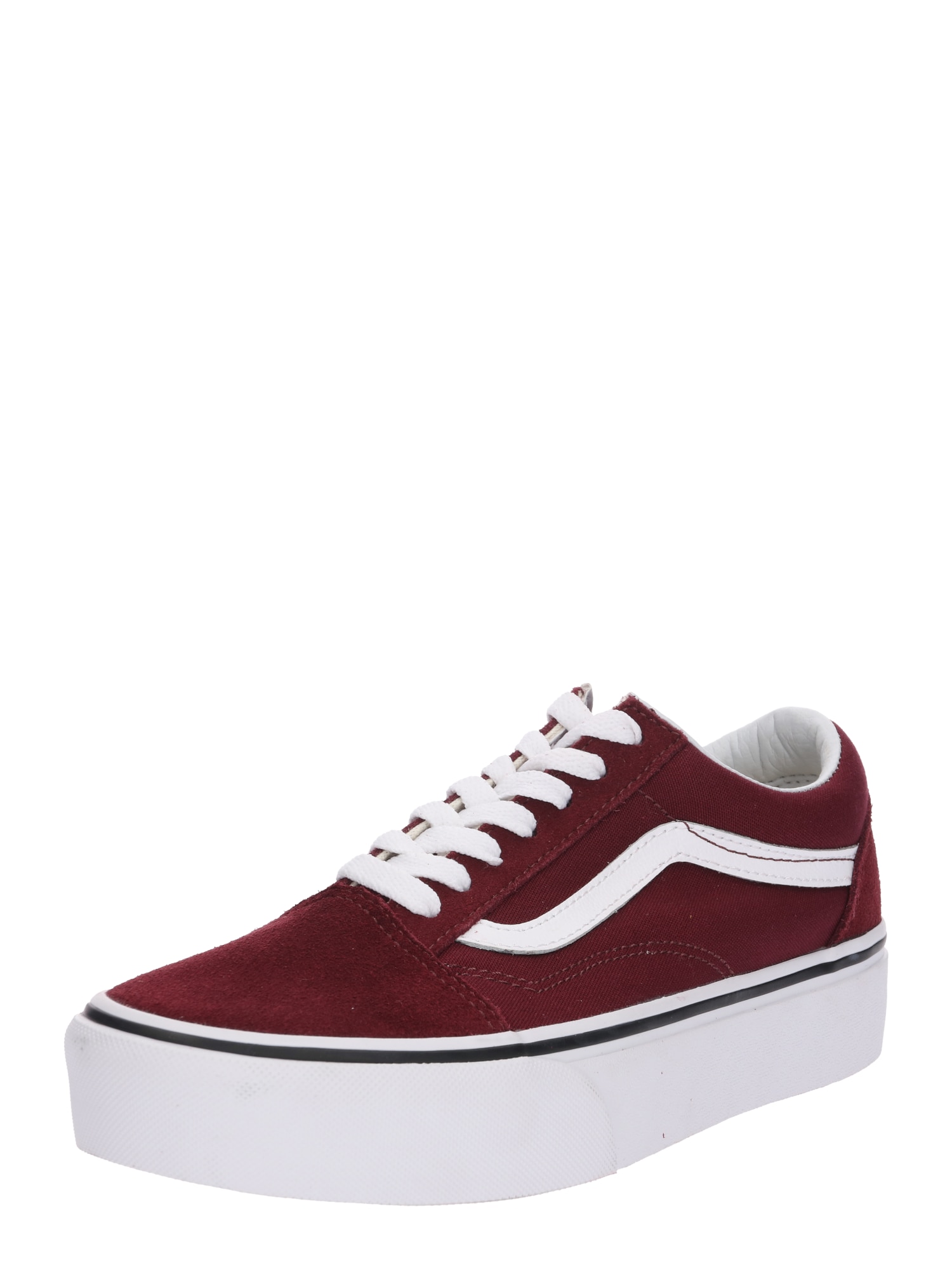 VANS Rövid szárú edzőcipők 'Old Skool'  fehér / bordó