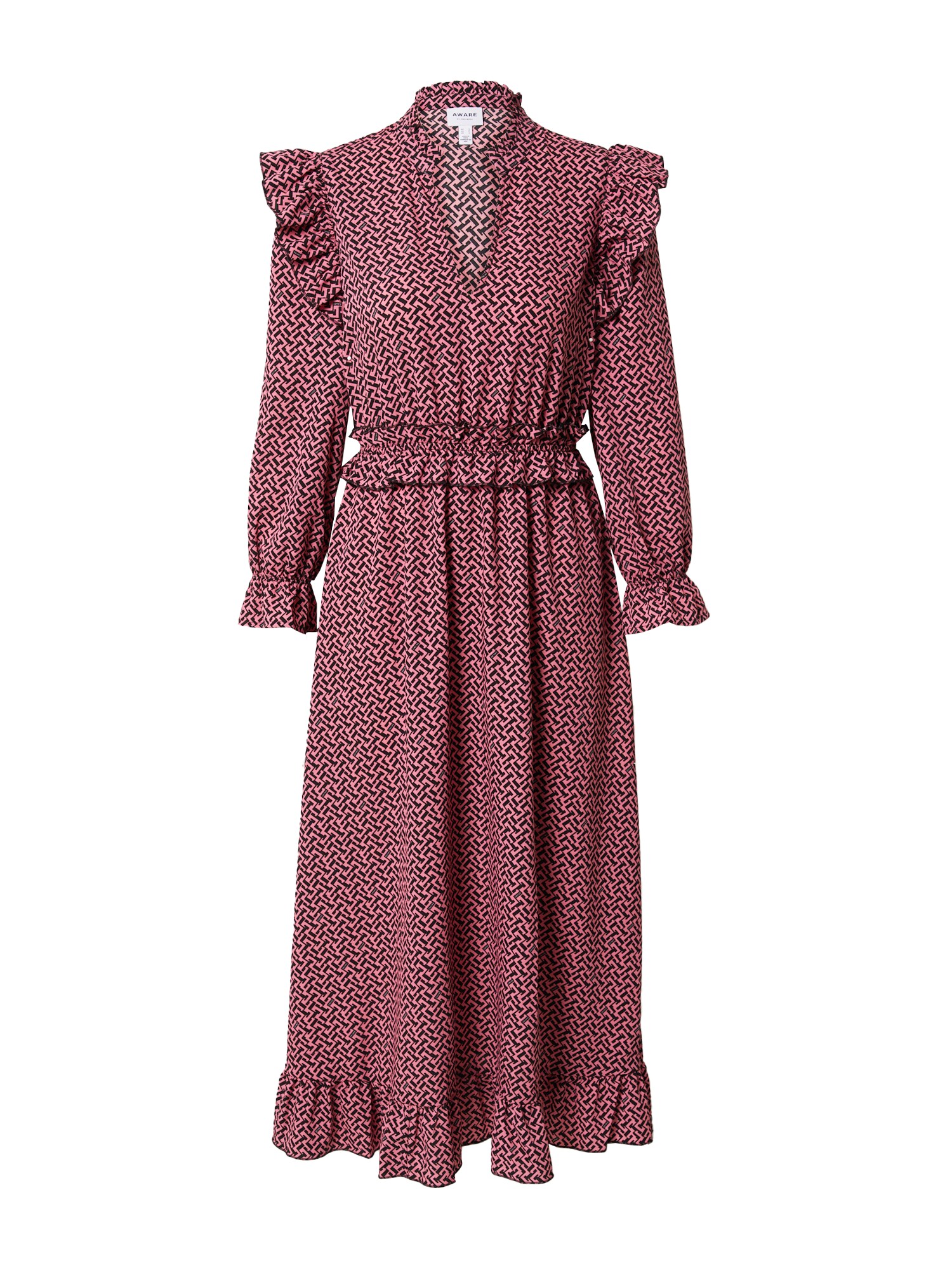VERO MODA Ruha 'Vienna'  fekete / világos-rózsaszín