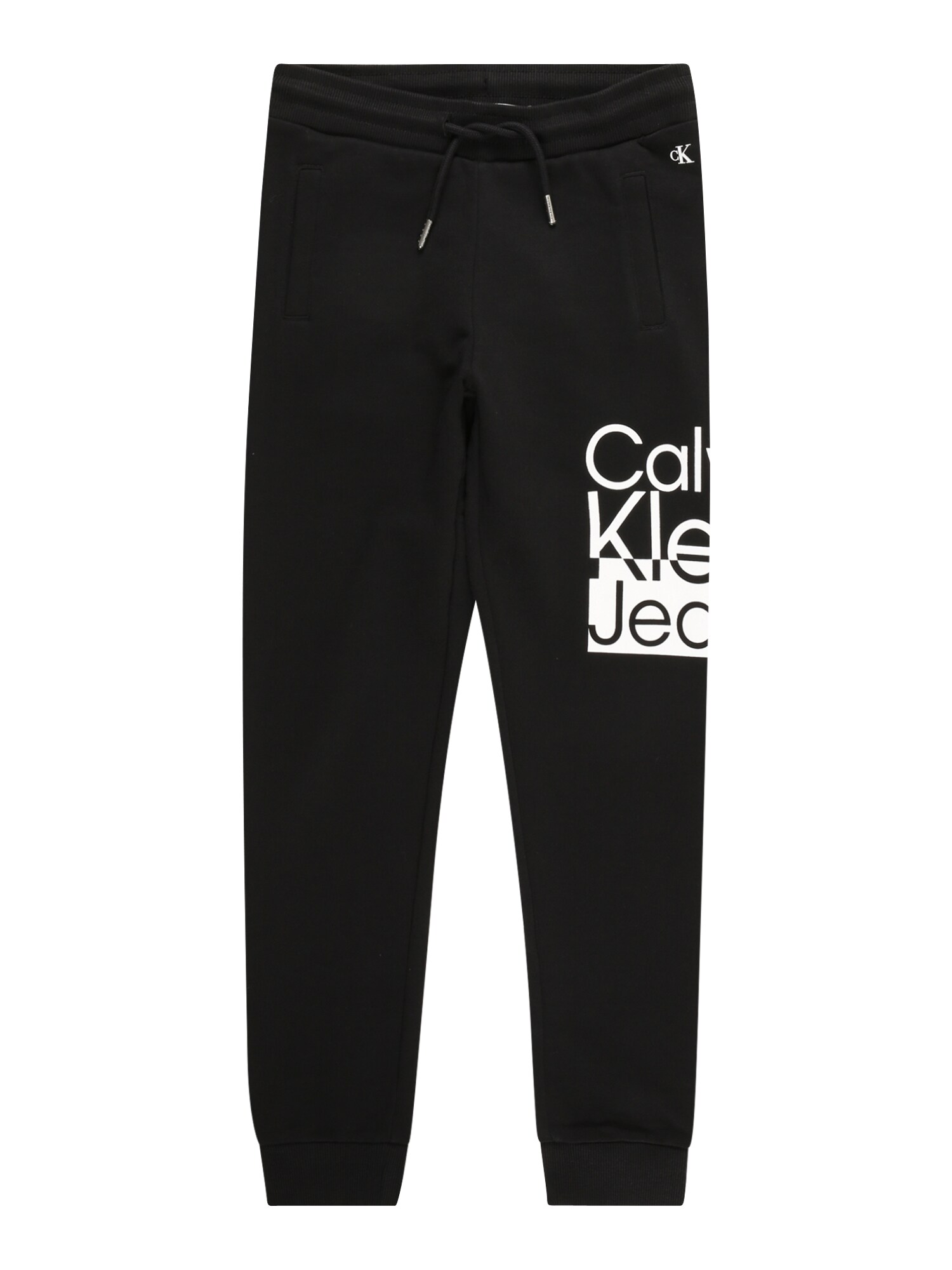 Calvin Klein Jeans Nadrág  fekete / fehér