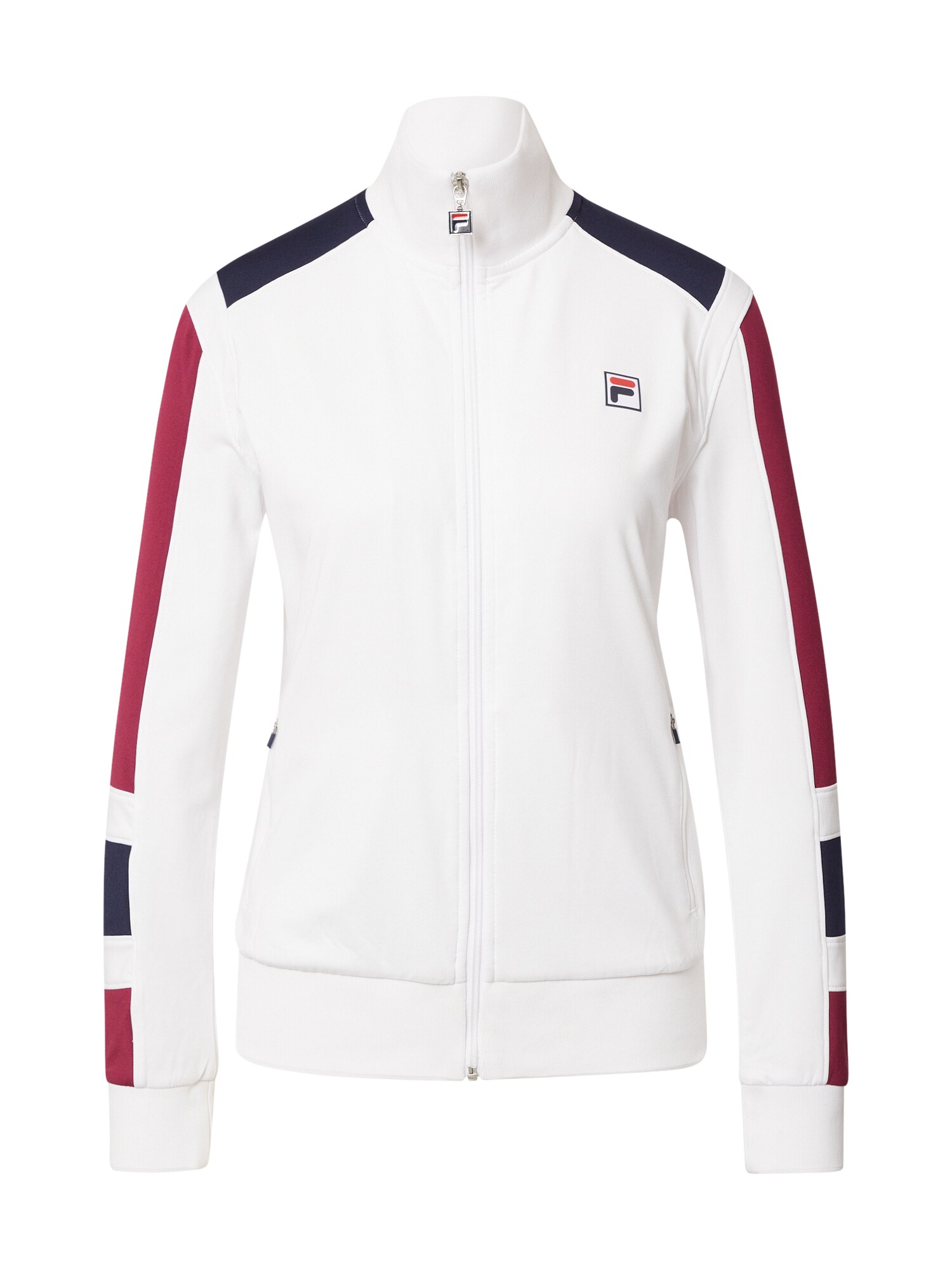 FILA Sport szabadidős dzsekik 'Helena'  fehér / tengerészkék / sötétvörös