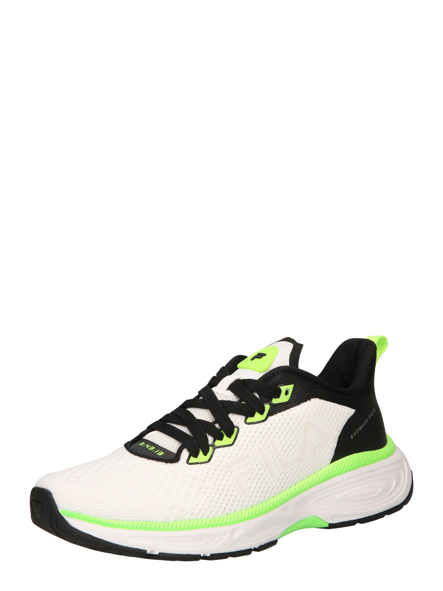 FILA Sportcipő 'EXOWAVE RACE'  fekete / fehér / neonzöld