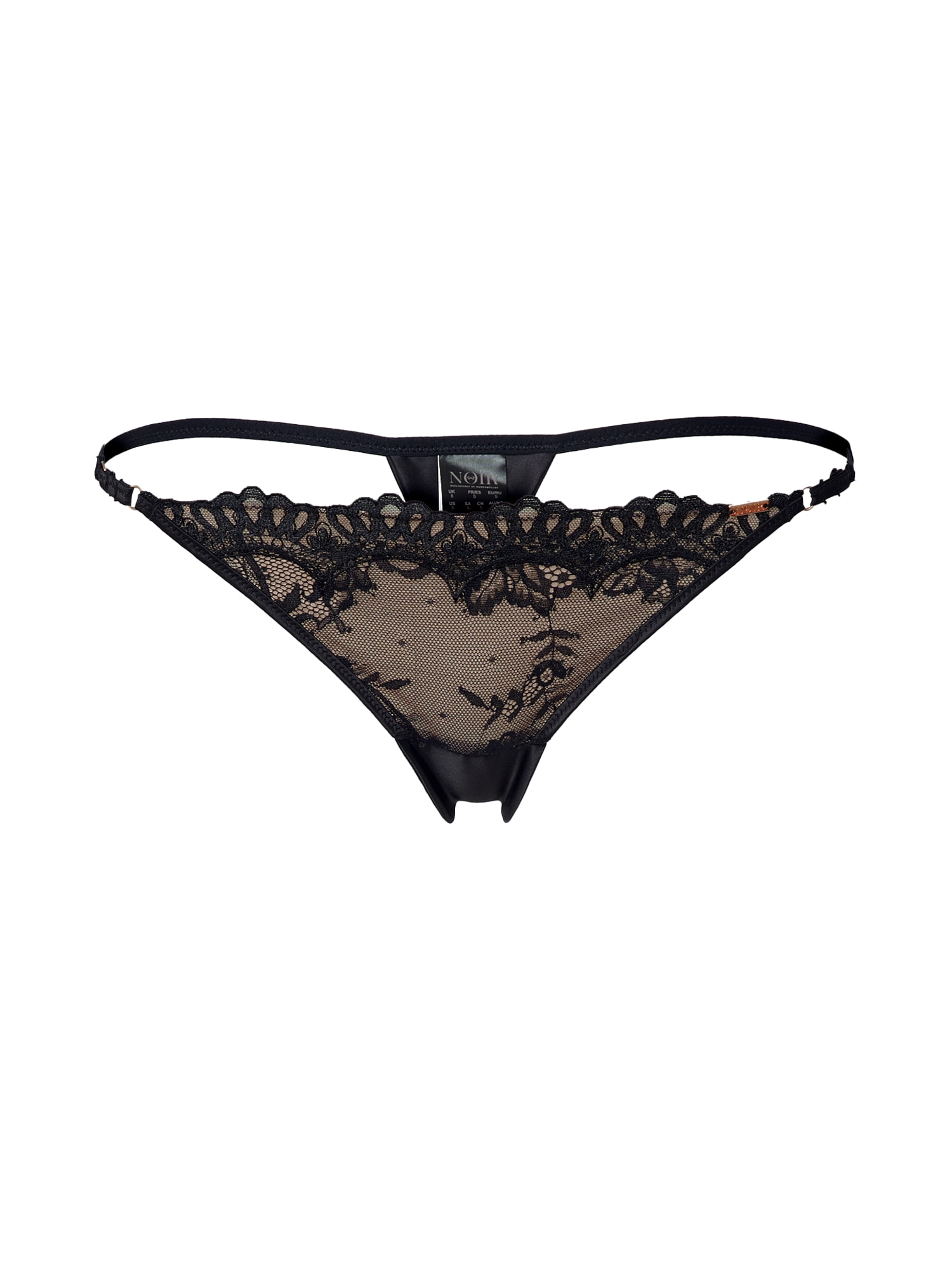 Hunkemöller String bugyik 'Helena'  fekete / bézs