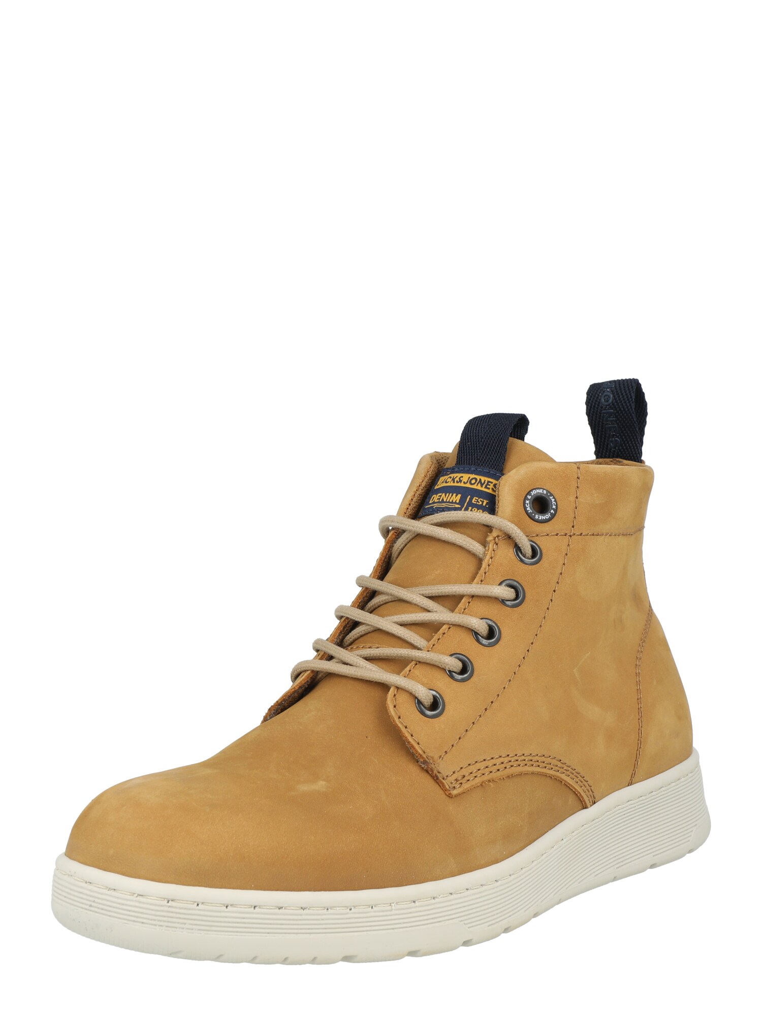 JACK & JONES Fűzős csizmák  curry / fekete