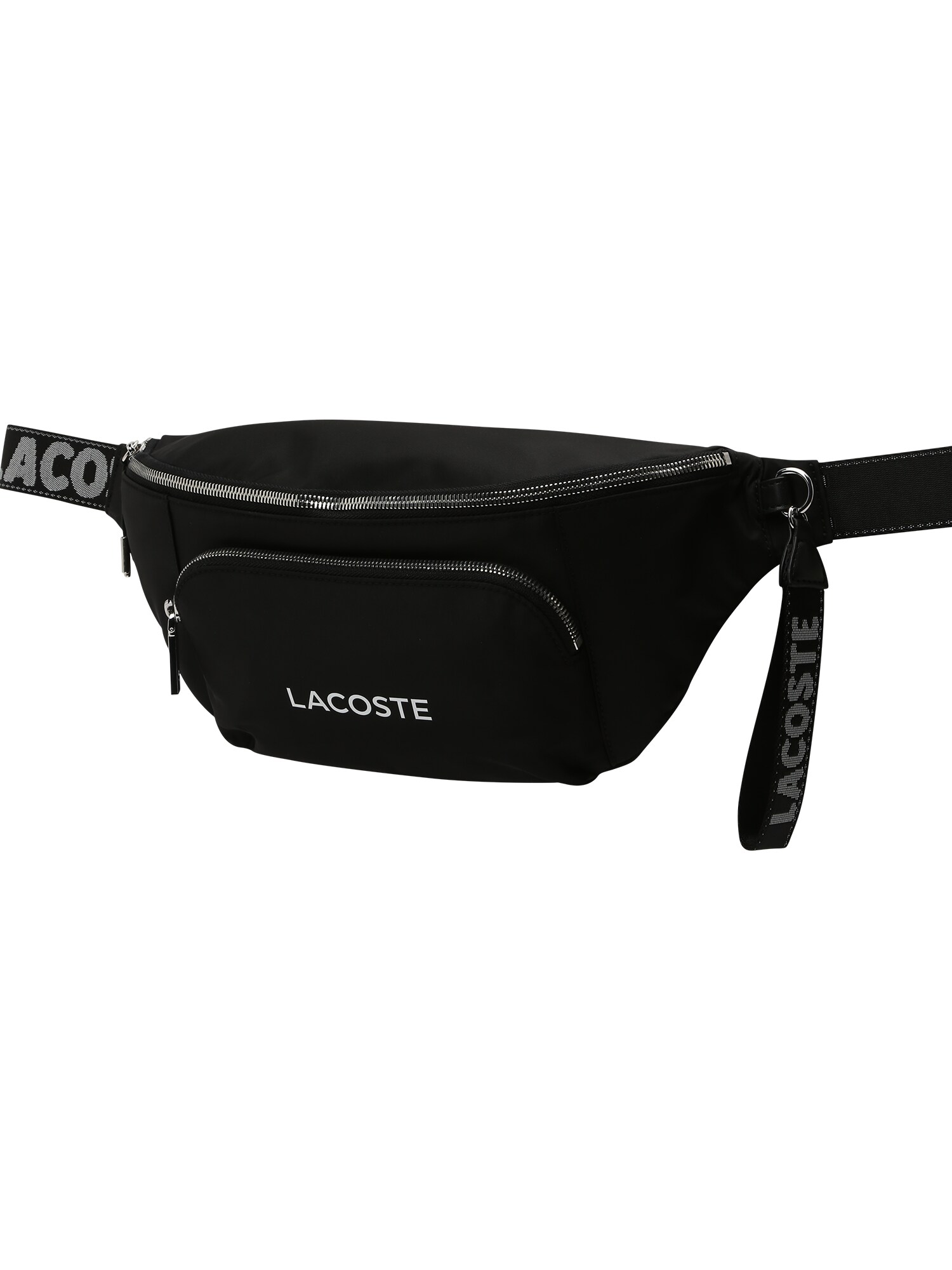 LACOSTE Övtáska  fekete / fehér
