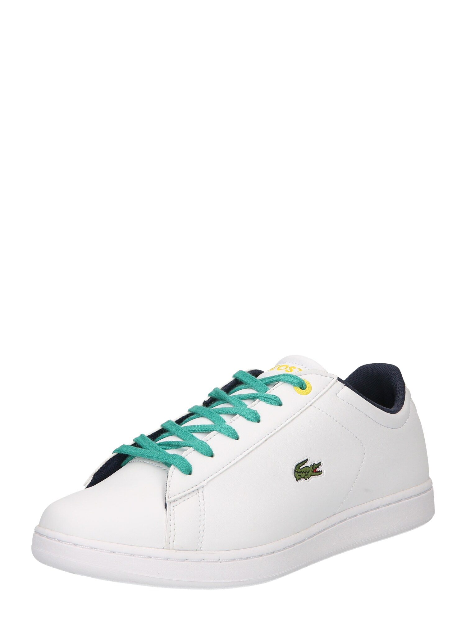 LACOSTE Sportcipő 'COURT'  fehér / zöld / sárga