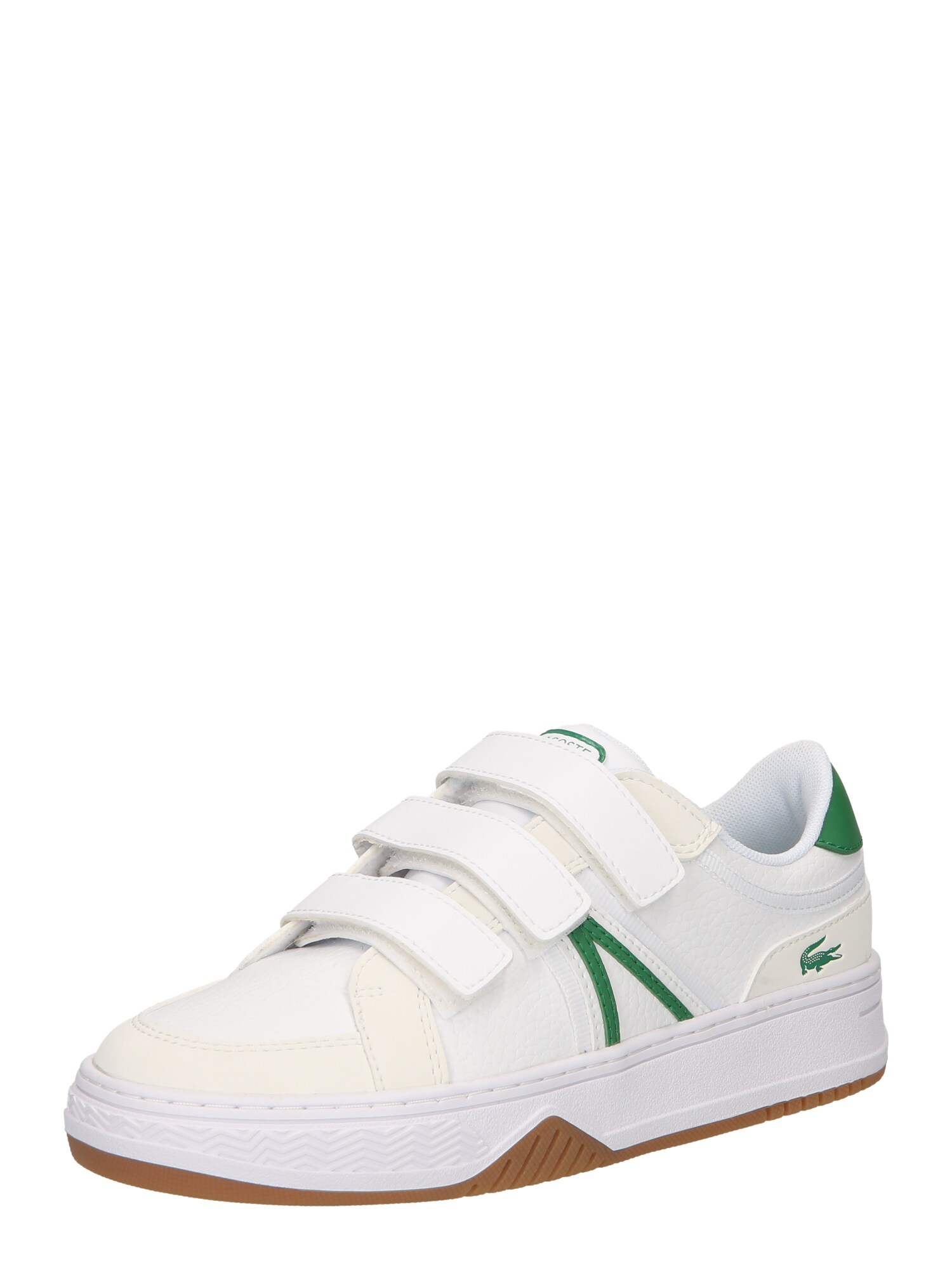 LACOSTE Sportcipő  fehér / gyapjúfehér / zöld