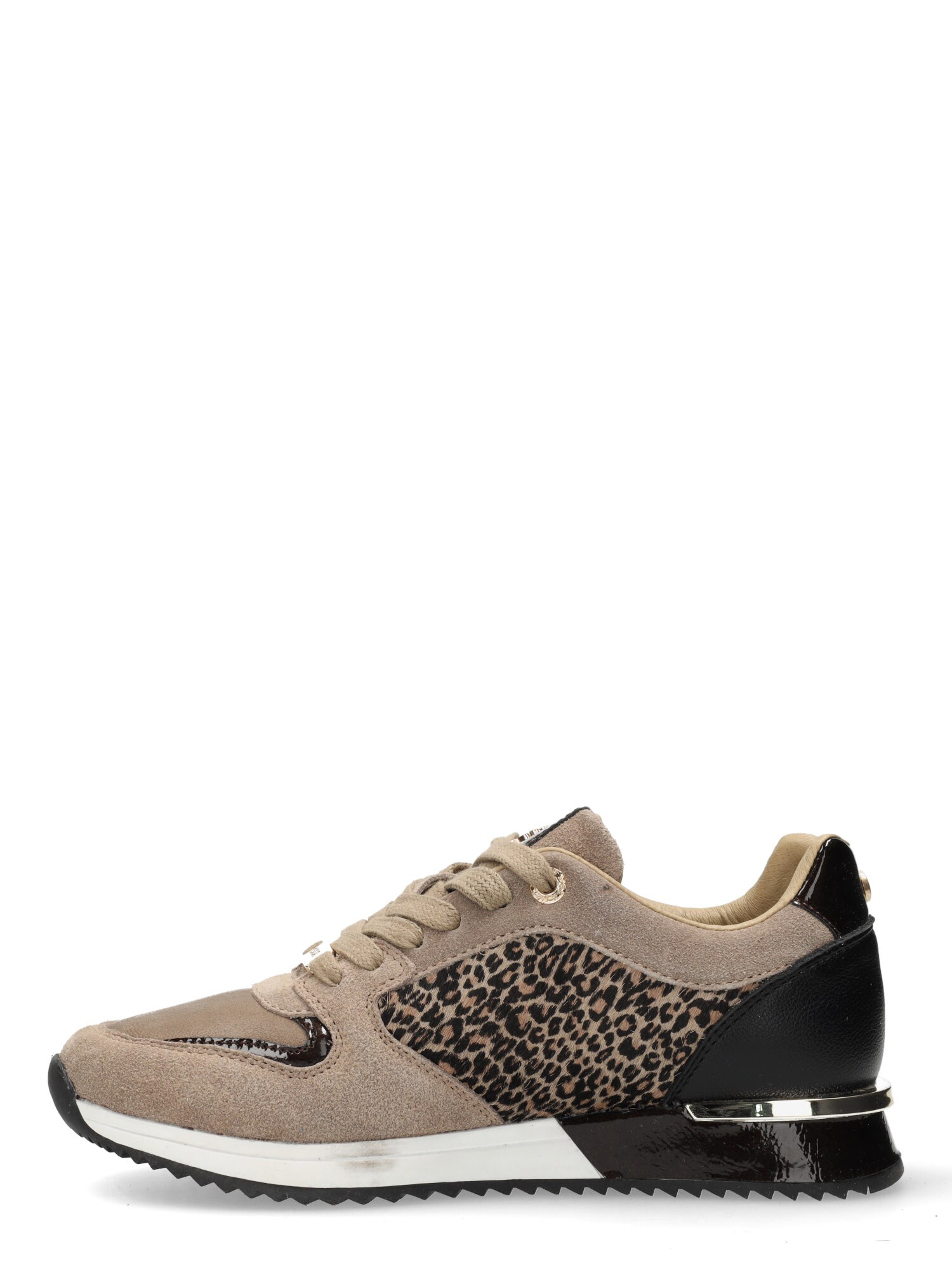 MEXX Rövid szárú edzőcipők 'Fleur'  taupe / fekete / arany