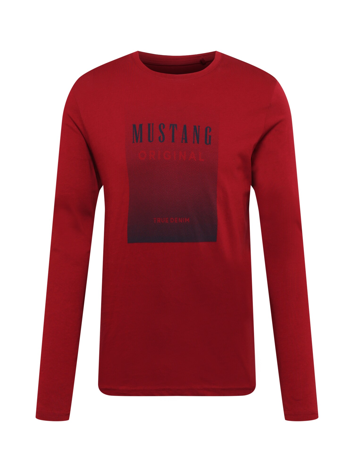 MUSTANG Póló 'Adrian'  piros / tengerészkék