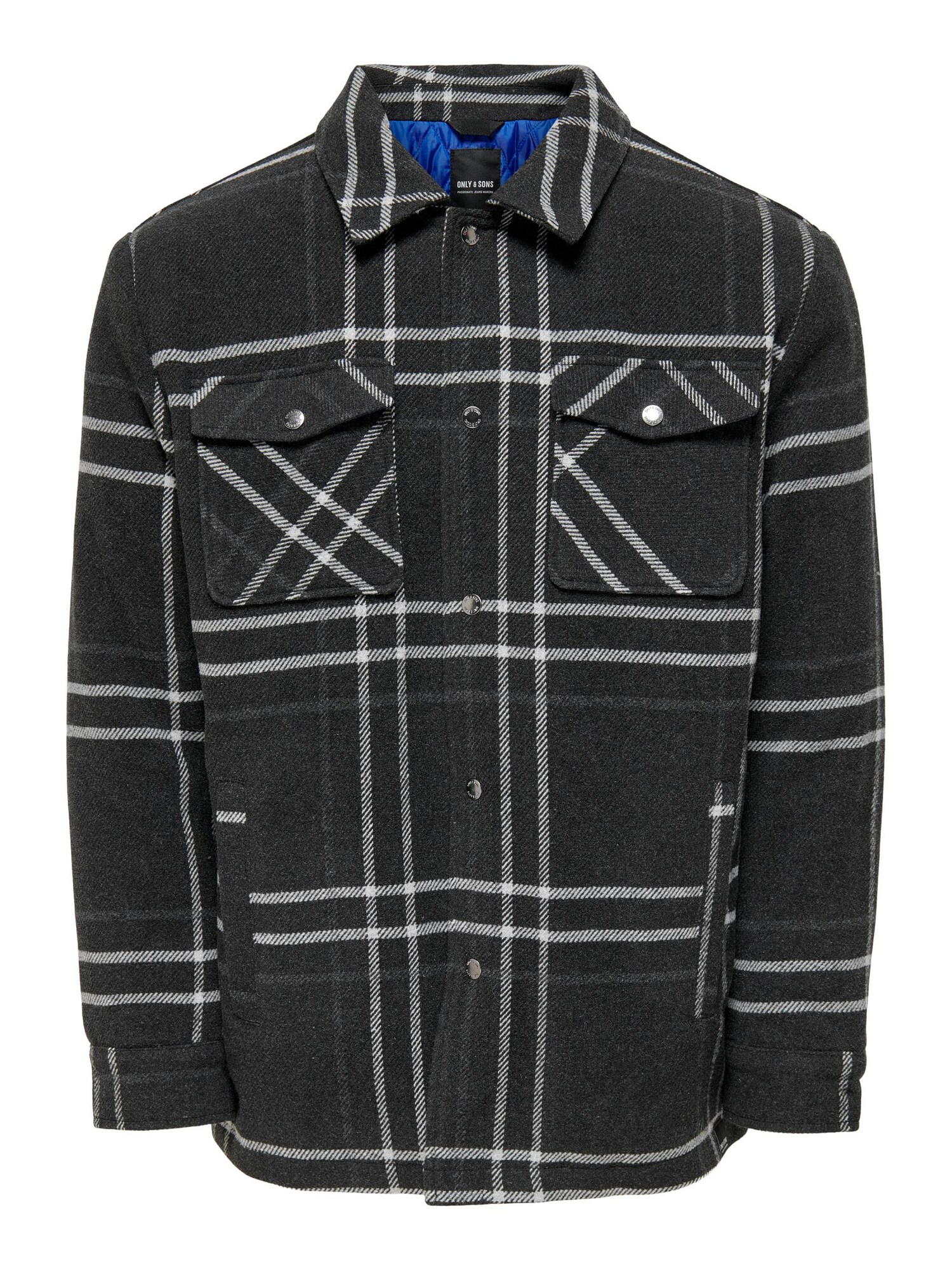 Only & Sons Átmeneti dzseki 'CREED'  fekete / fehér