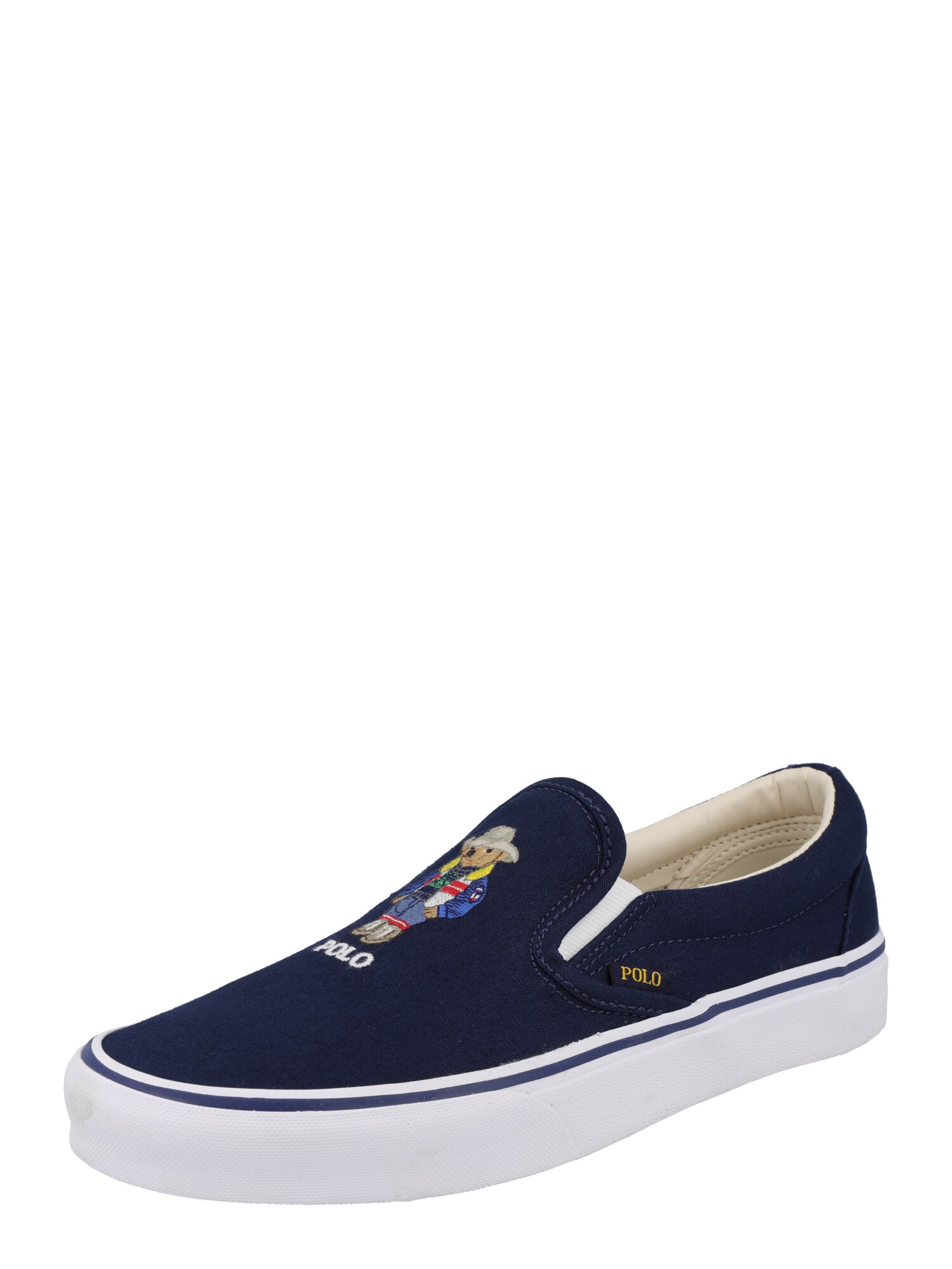 Polo Ralph Lauren Belebújós cipők 'KEATON'  tengerészkék / világosbarna / kék / fehér