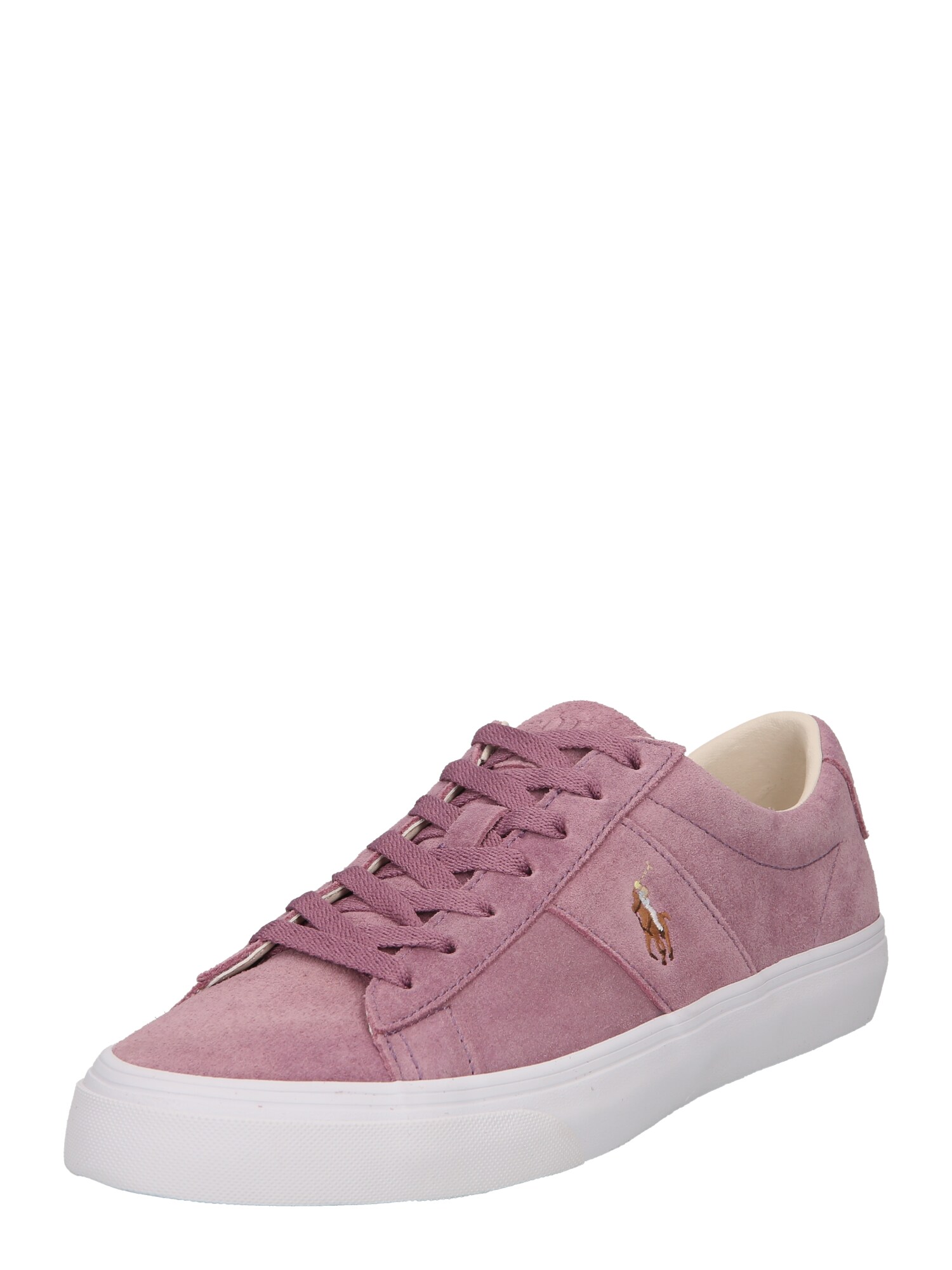 Polo Ralph Lauren Rövid szárú edzőcipők 'SAYER'  fáradt rózsaszín / barna / pasztellkék / fehér
