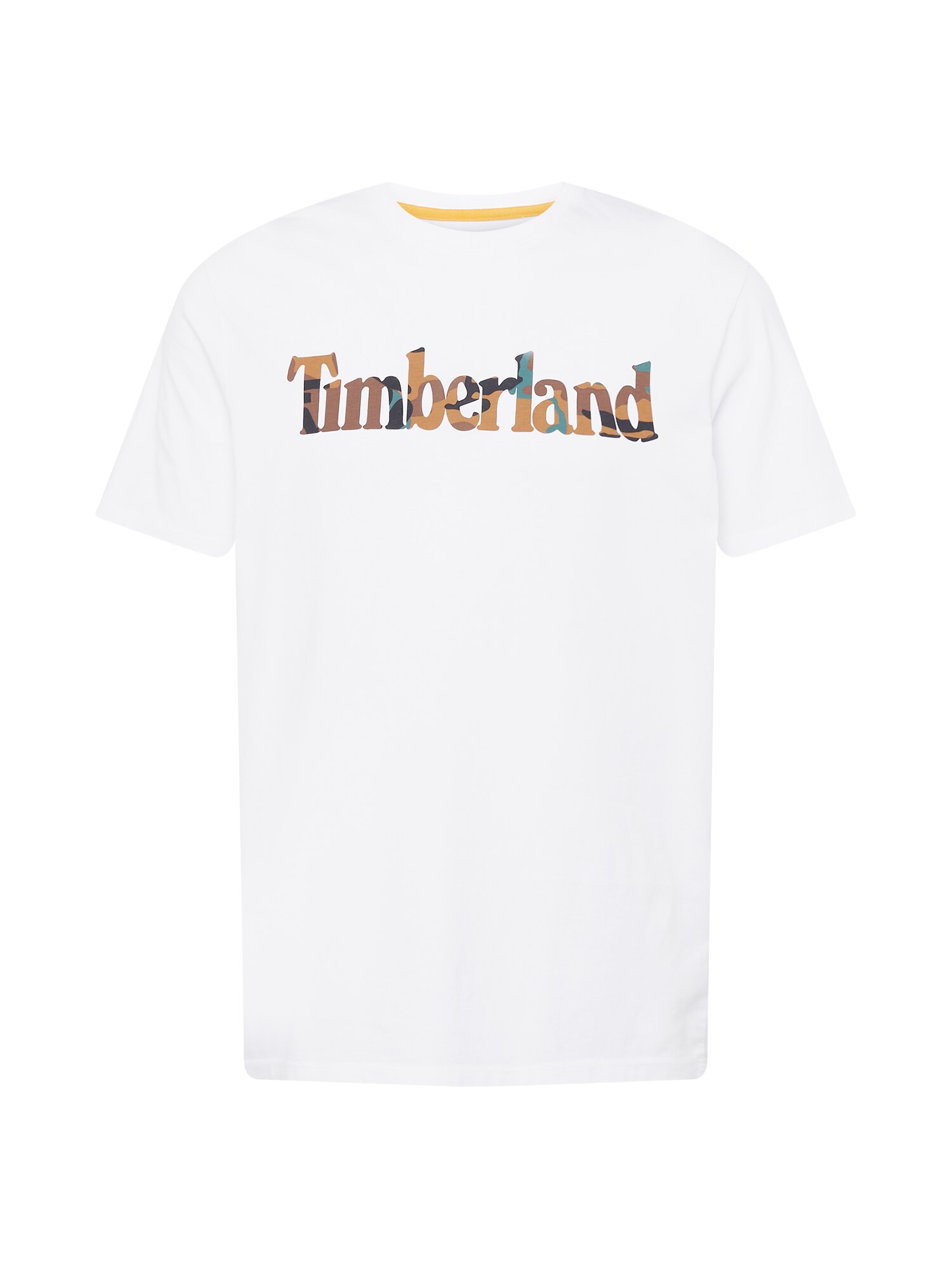 TIMBERLAND Póló  fehér / okker / barna / benzin