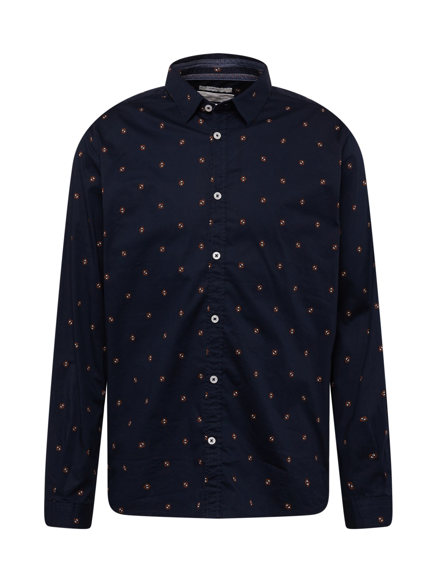 TOM TAILOR Ing  éjkék / barna / fehér