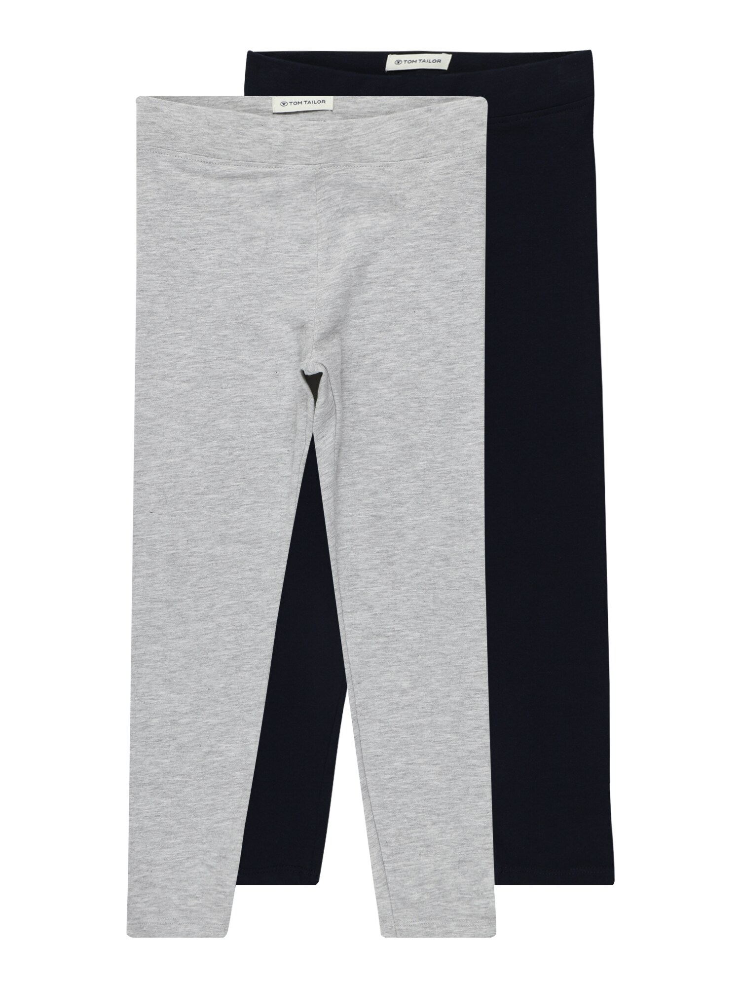 TOM TAILOR Leggings  szürke melír / tengerészkék