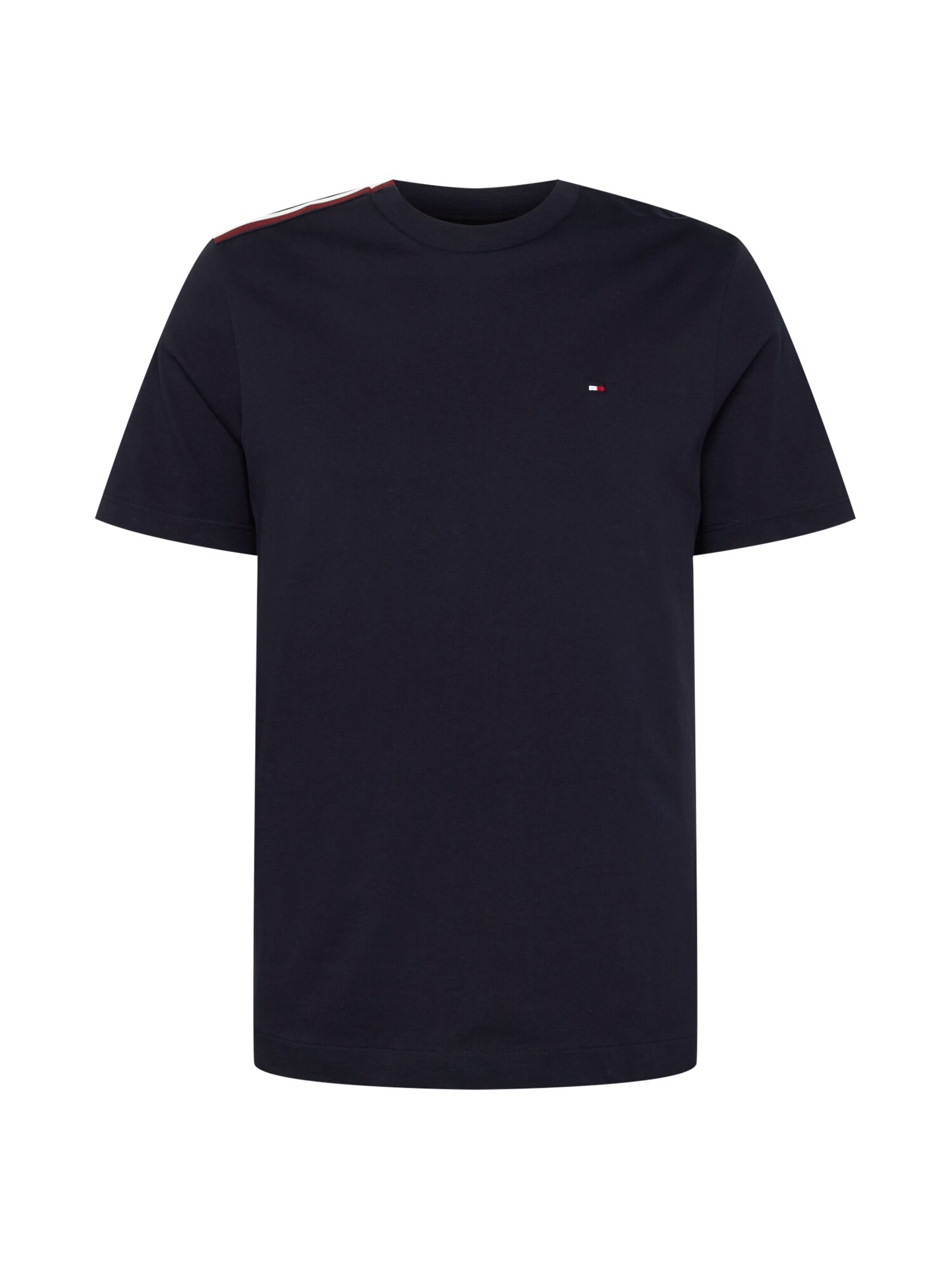 TOMMY HILFIGER Póló  piszkosfehér / tűzpiros / tengerészkék