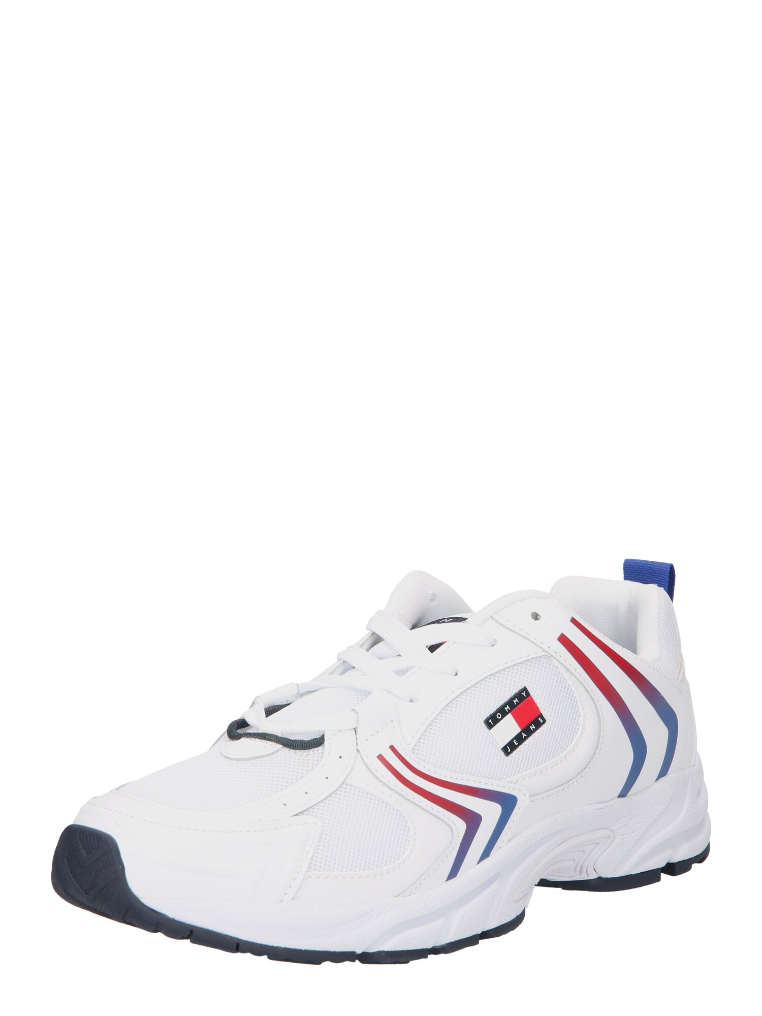 Tommy Jeans Rövid szárú edzőcipők  fehér / kék / piros