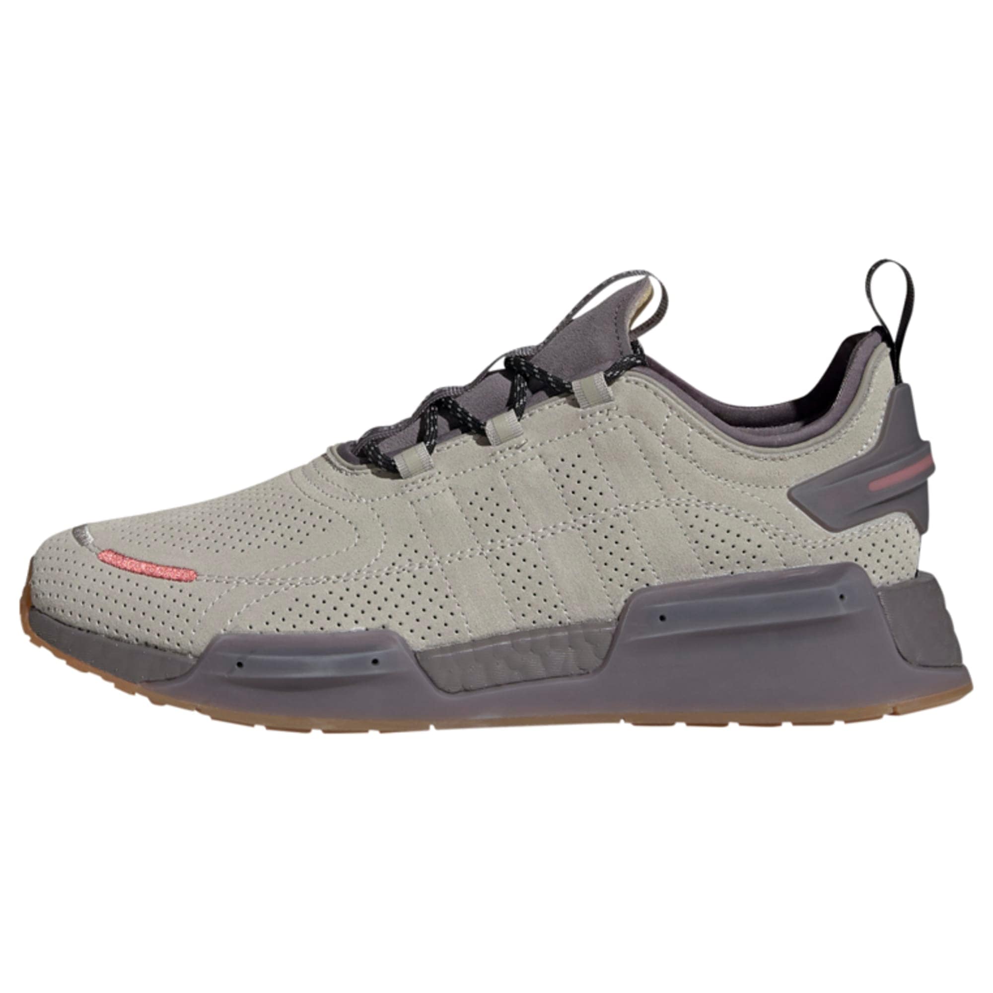 ADIDAS ORIGINALS Rövid szárú edzőcipők 'NMD_R1 V3'  szürke / antracit / piros