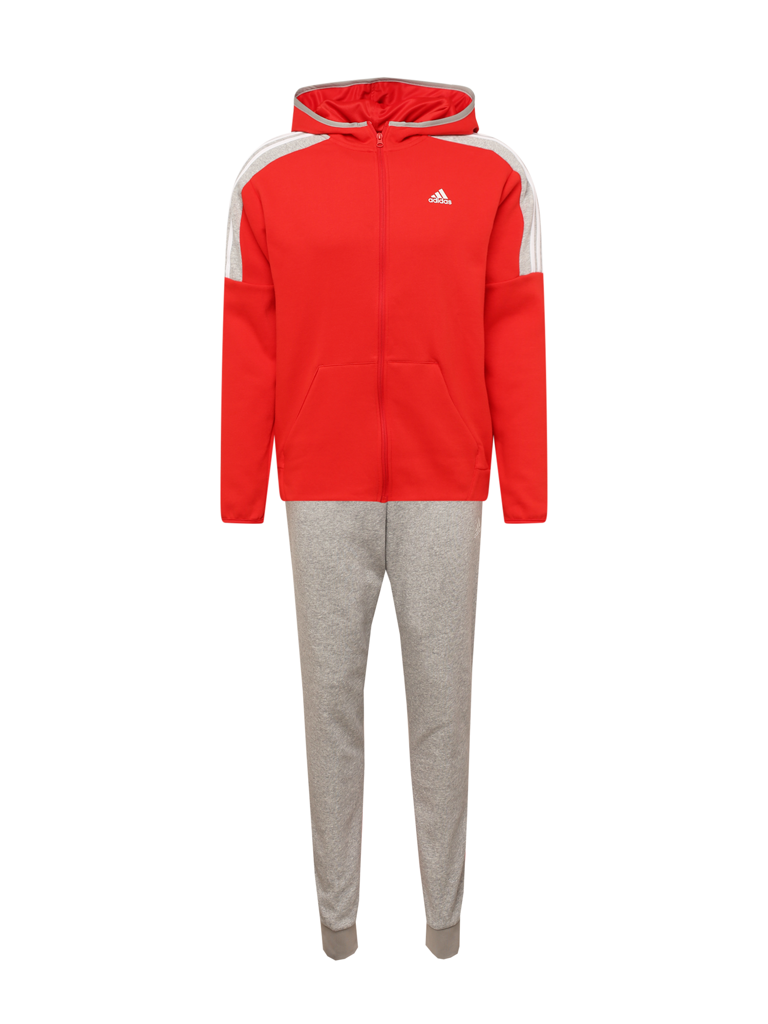 ADIDAS PERFORMANCE Tréningruha  tűzpiros / fehér / szürke melír