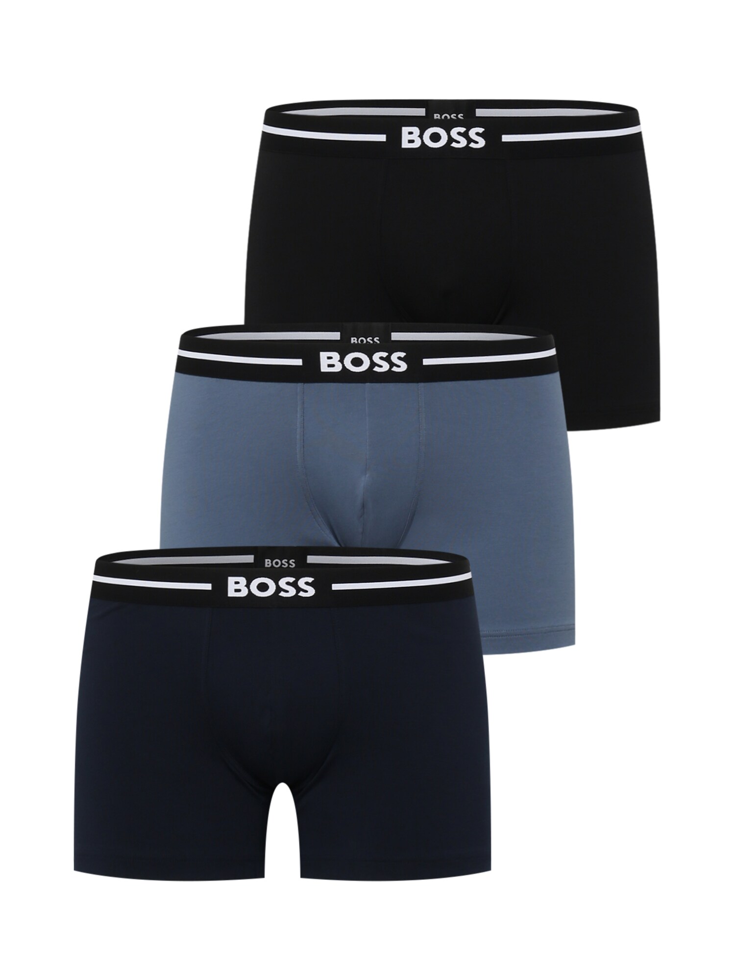 BOSS Black Boxeralsók  fekete / galambkék / éjkék / fehér