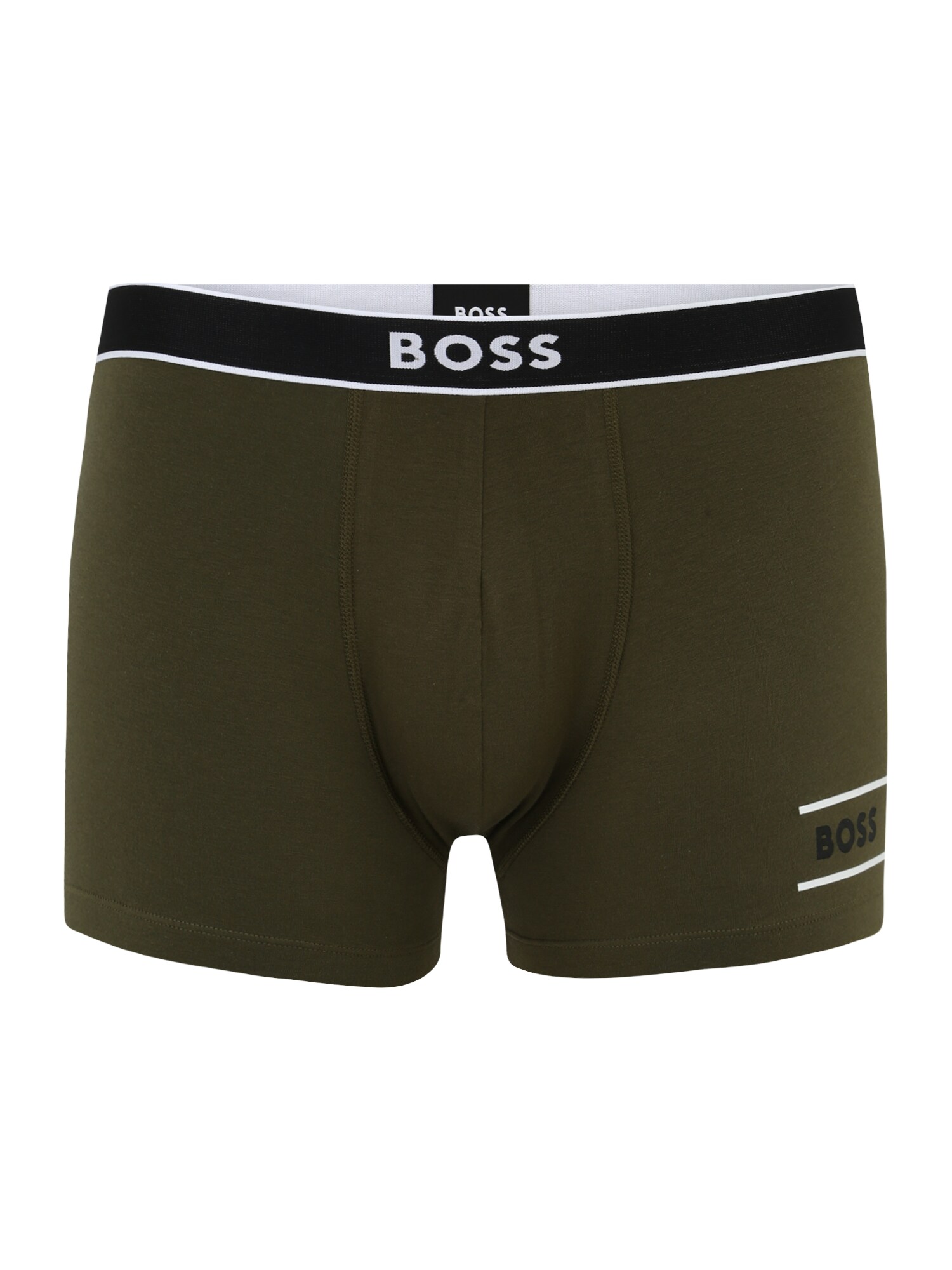 BOSS Black Boxeralsók  olíva / fekete / fehér