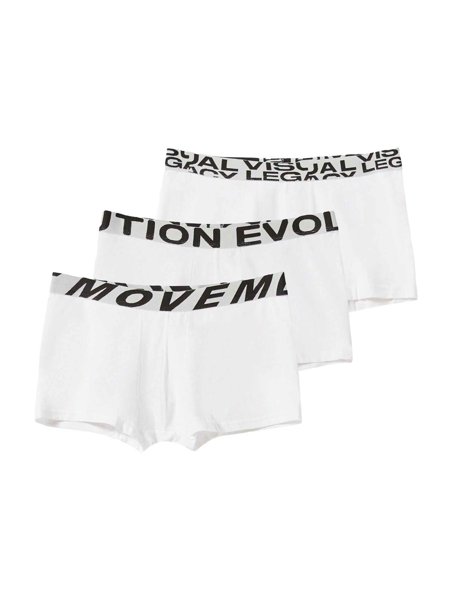 Bershka Boxeralsók  fehér / fekete