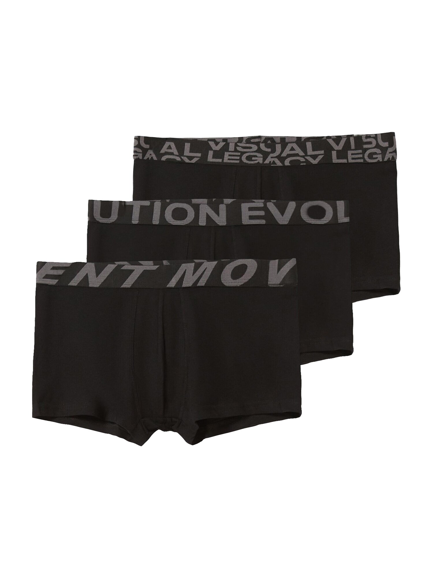 Bershka Boxeralsók  fekete / szürke