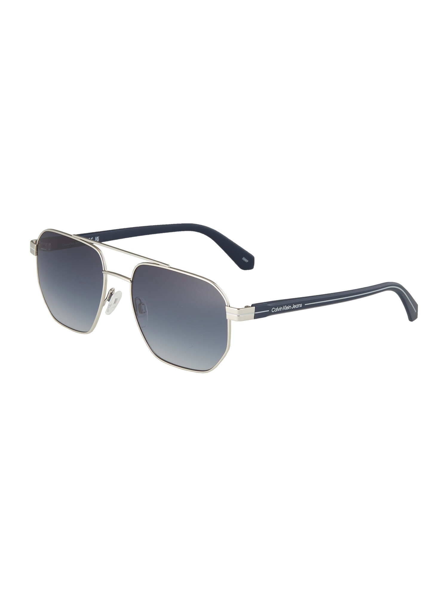 Calvin Klein Jeans Napszemüveg 'CKJ22204S'  ezüst / tengerészkék