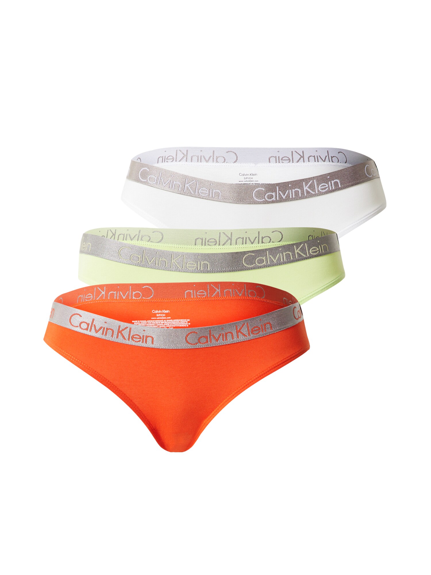 Calvin Klein Underwear Slip  sötét narancssárga / fehér / taupe / limone