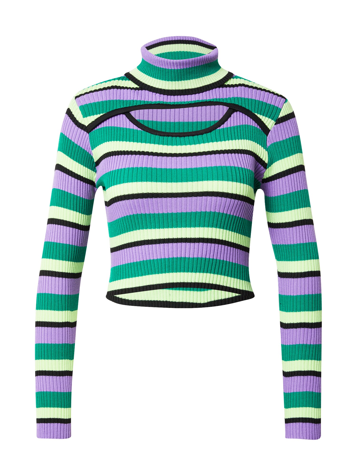 Daisy Street Pulóver  zöld / lila / fekete / menta