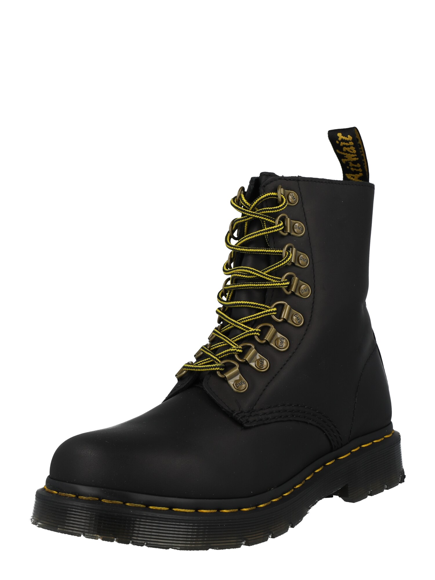 Dr. Martens Fűzős rövid szárú csizmák 'Pascal'  fekete / sárga