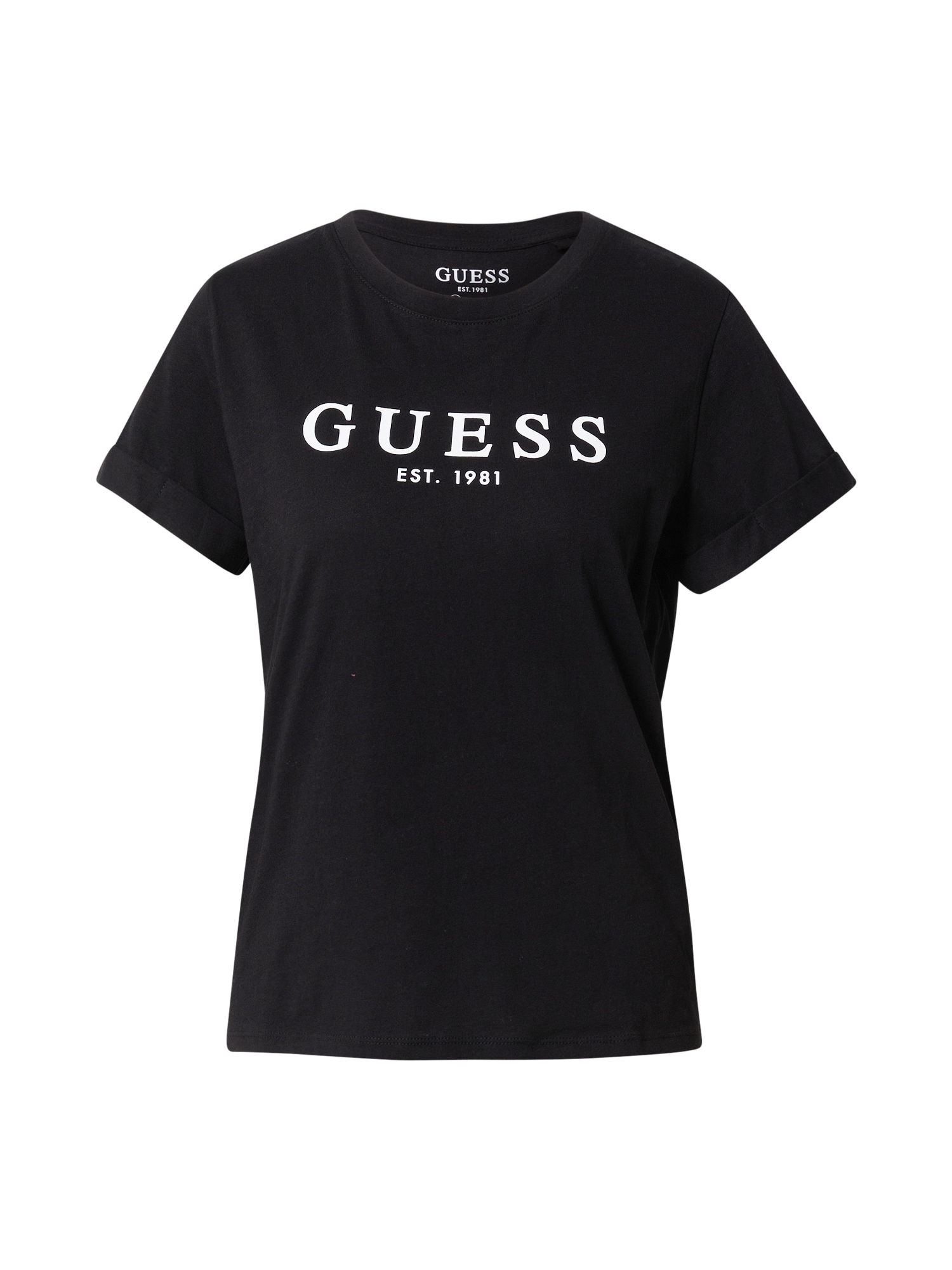 GUESS Póló  fekete / fehér