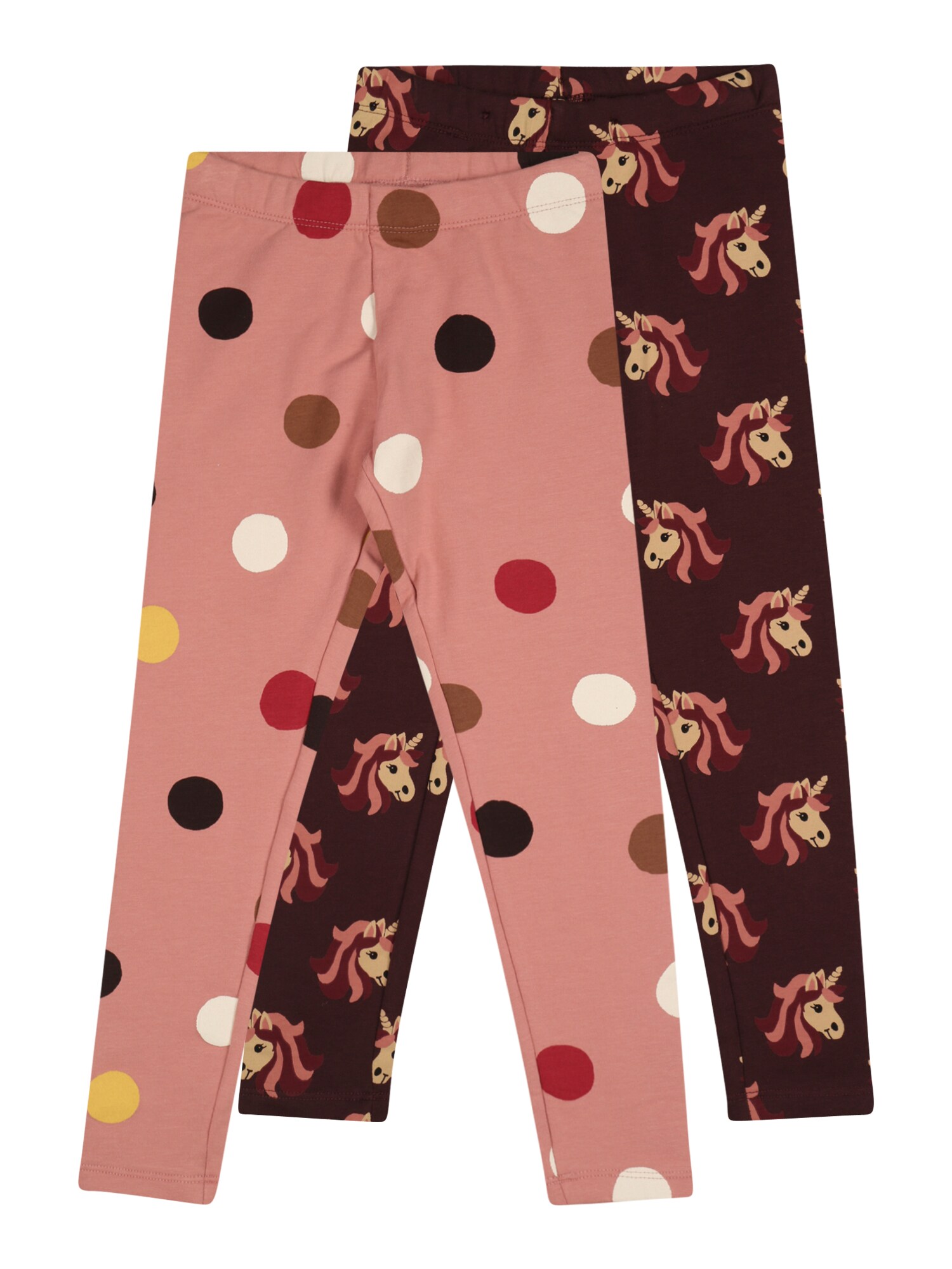 Lindex Leggings  fáradt rózsaszín / sötét barna / vegyes színek