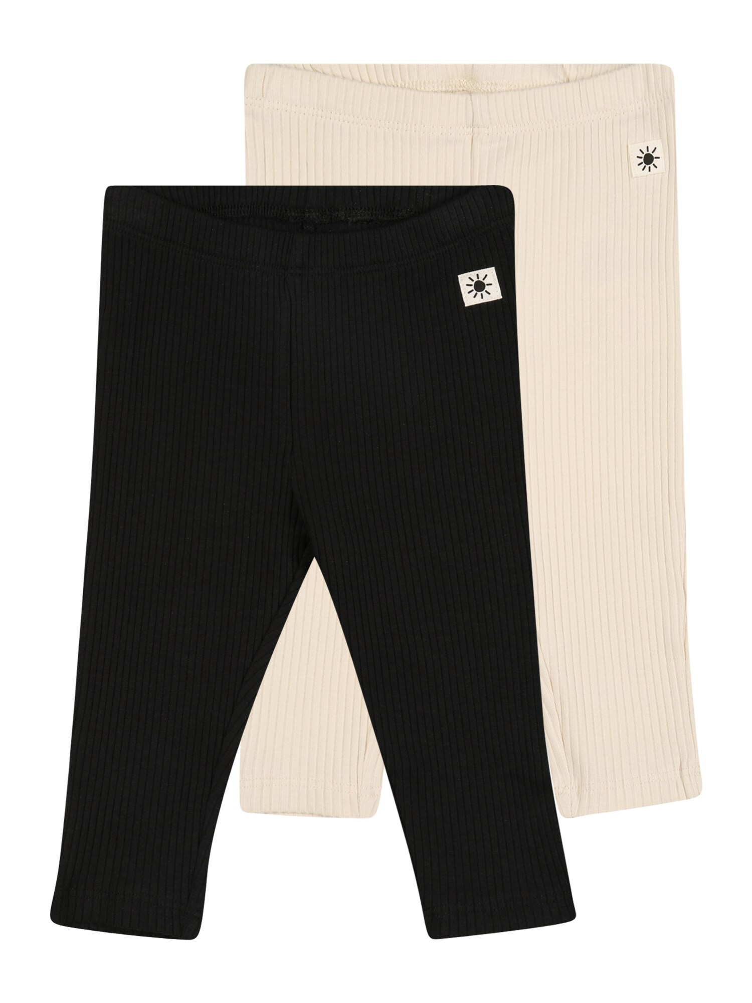 Lindex Leggings  fekete / piszkosfehér