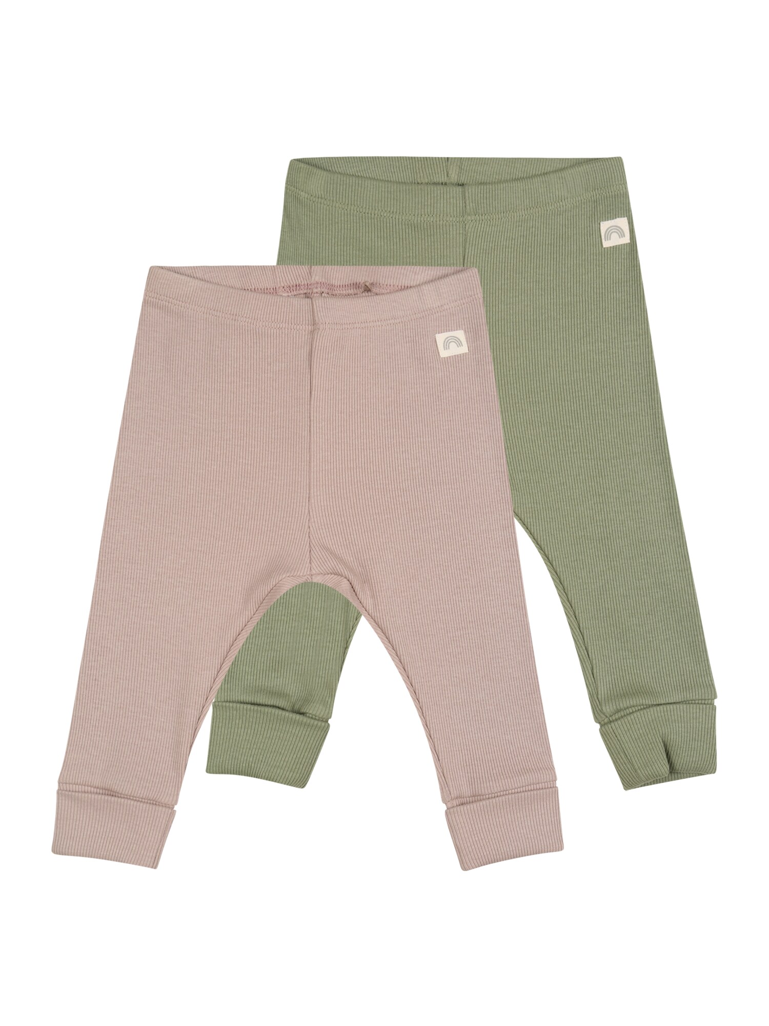 Lindex Leggings  pasztellzöld / világos bézs / fehér