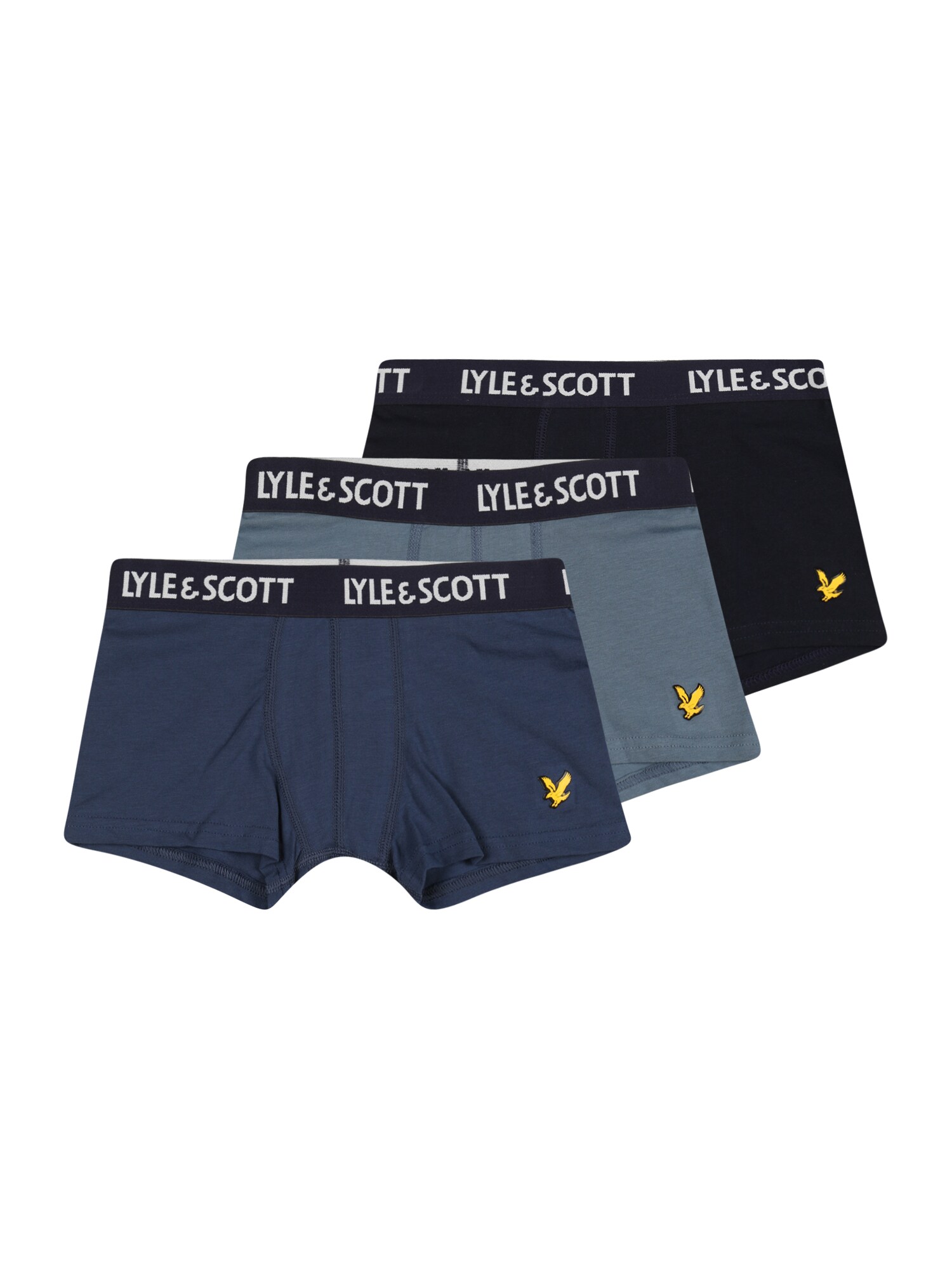 Lyle & Scott Alsónadrág  sötétkék / füstkék / fekete