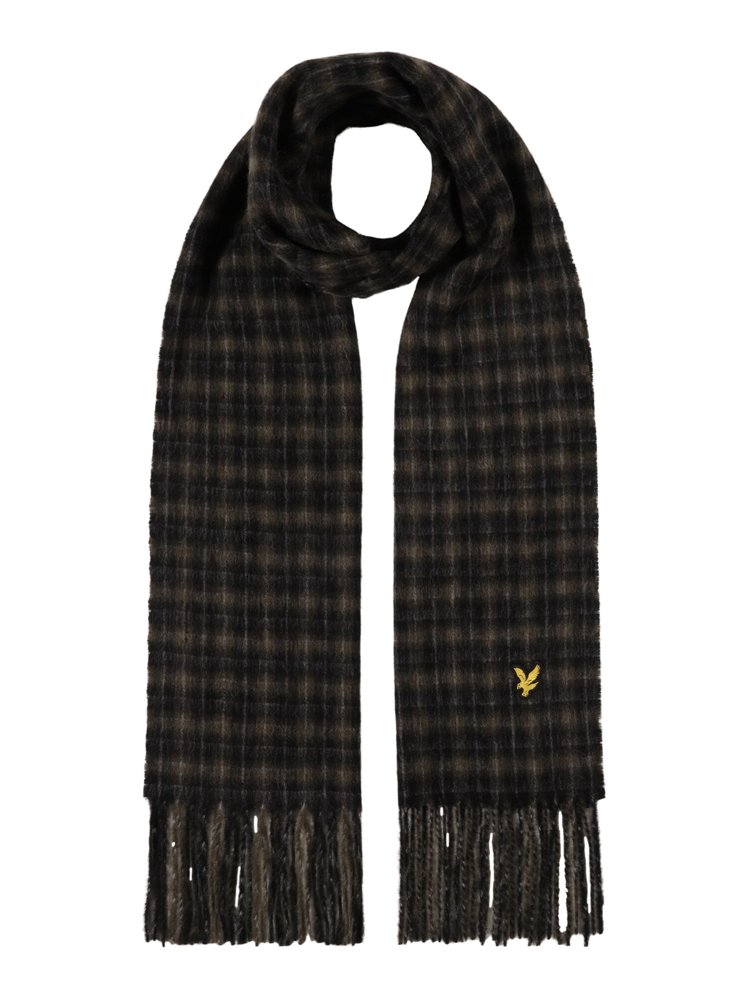 Lyle & Scott Sál  fekete / zöld / világosszürke / sárga