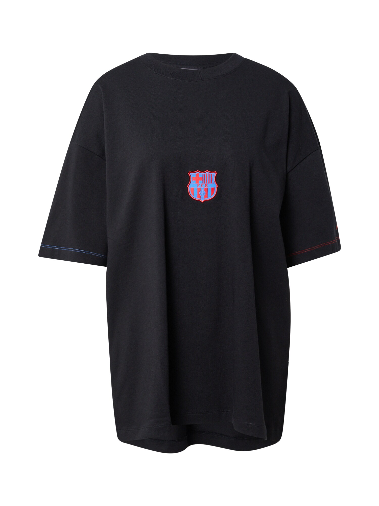 NIKE Funkcionális felső  fekete / piros / égkék