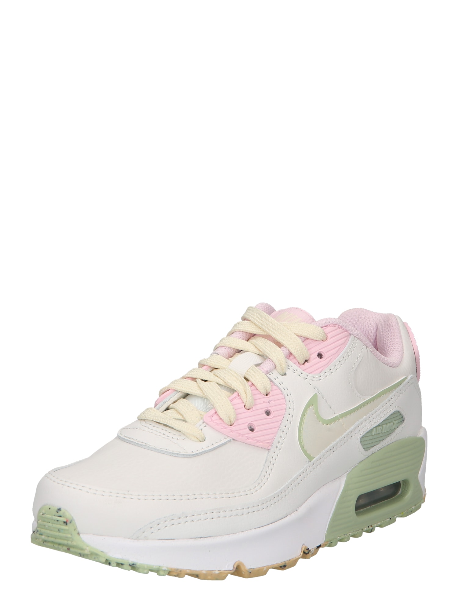 Nike Sportswear Sportcipő 'AIR MAX 90 LTR'  fehér / rózsaszín / pasztellzöld
