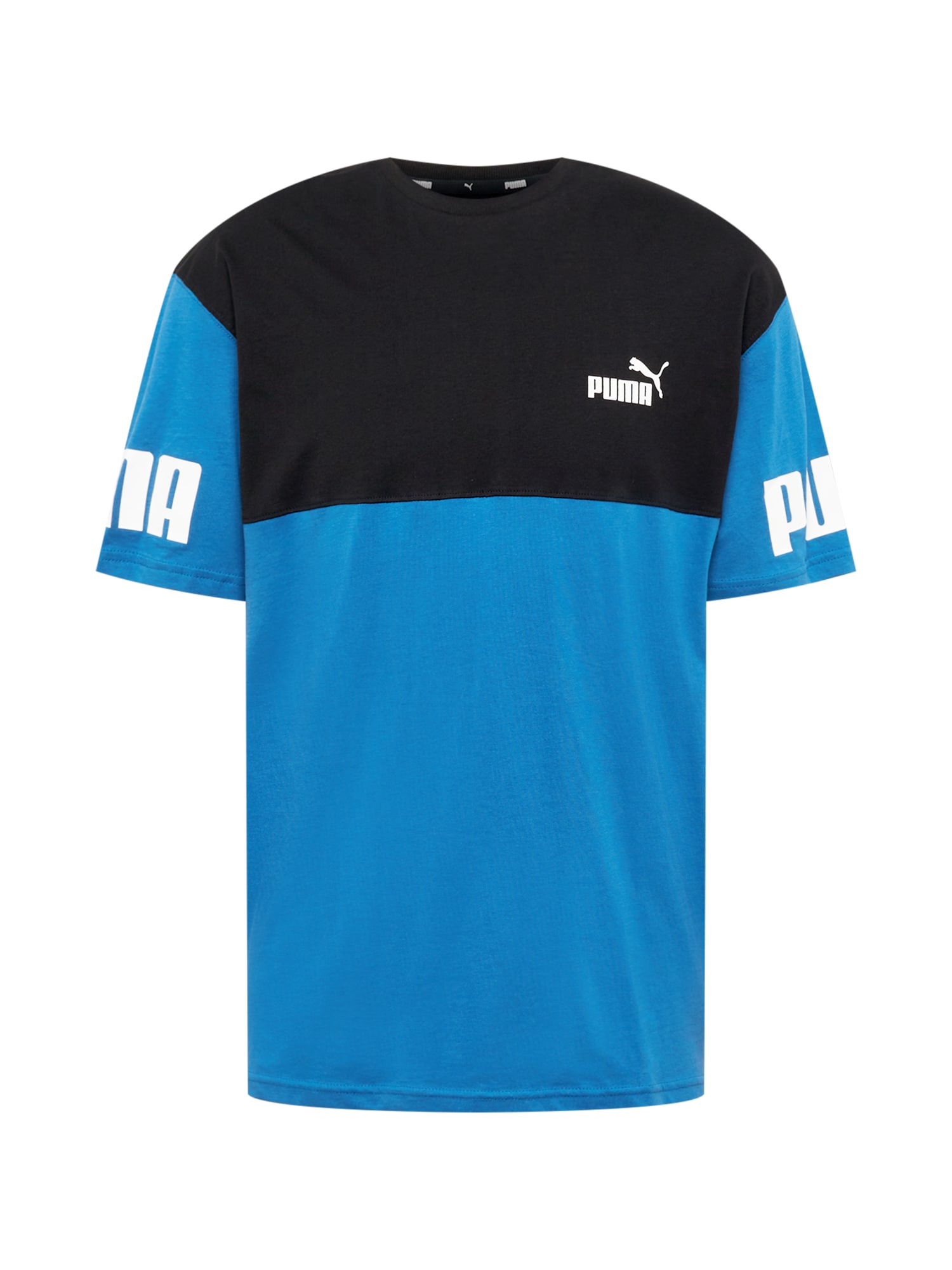 PUMA Funkcionális felső  királykék / fekete / fehér