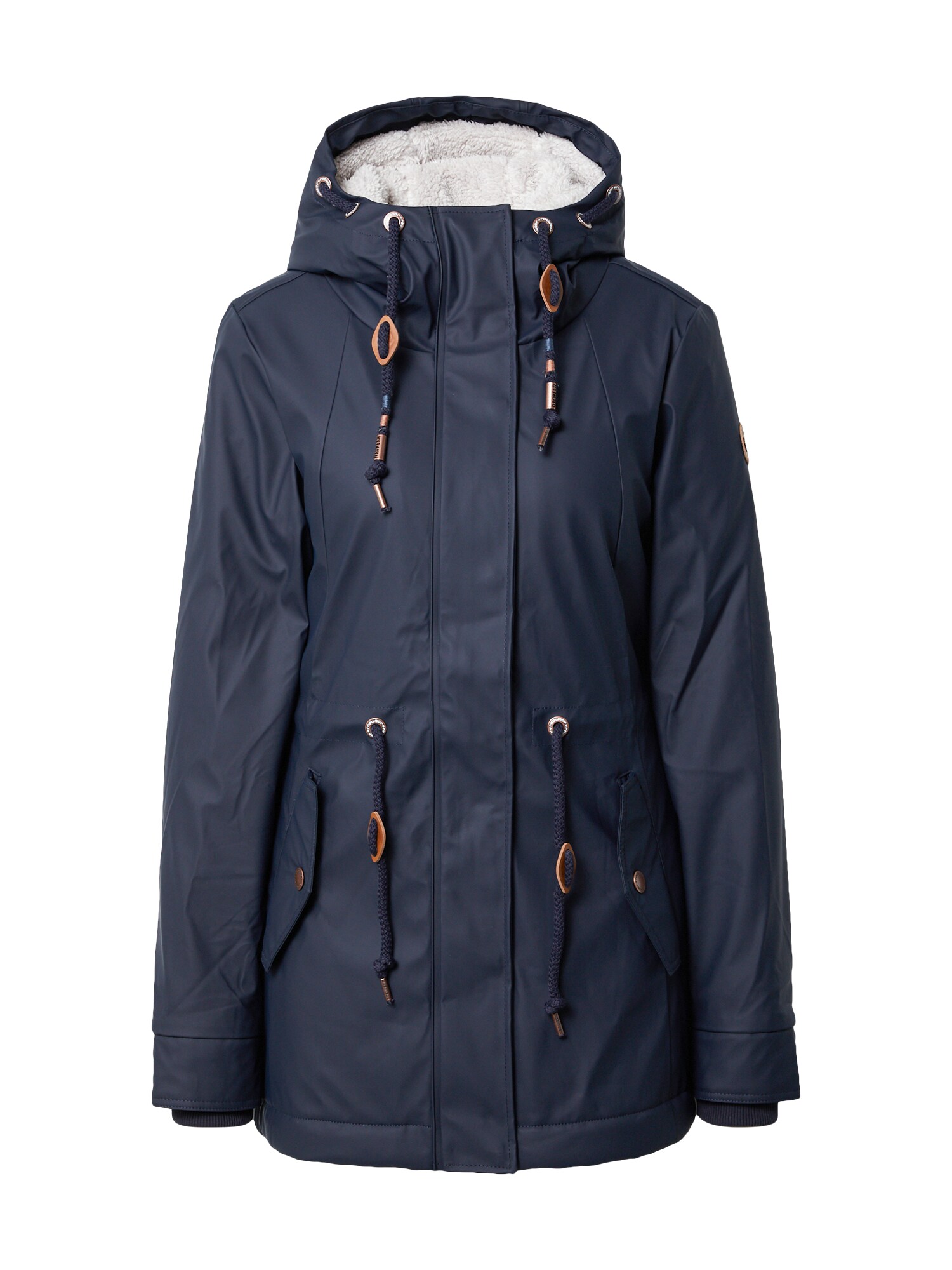 Ragwear Átmeneti parka 'Monadis'  tengerészkék / fehér