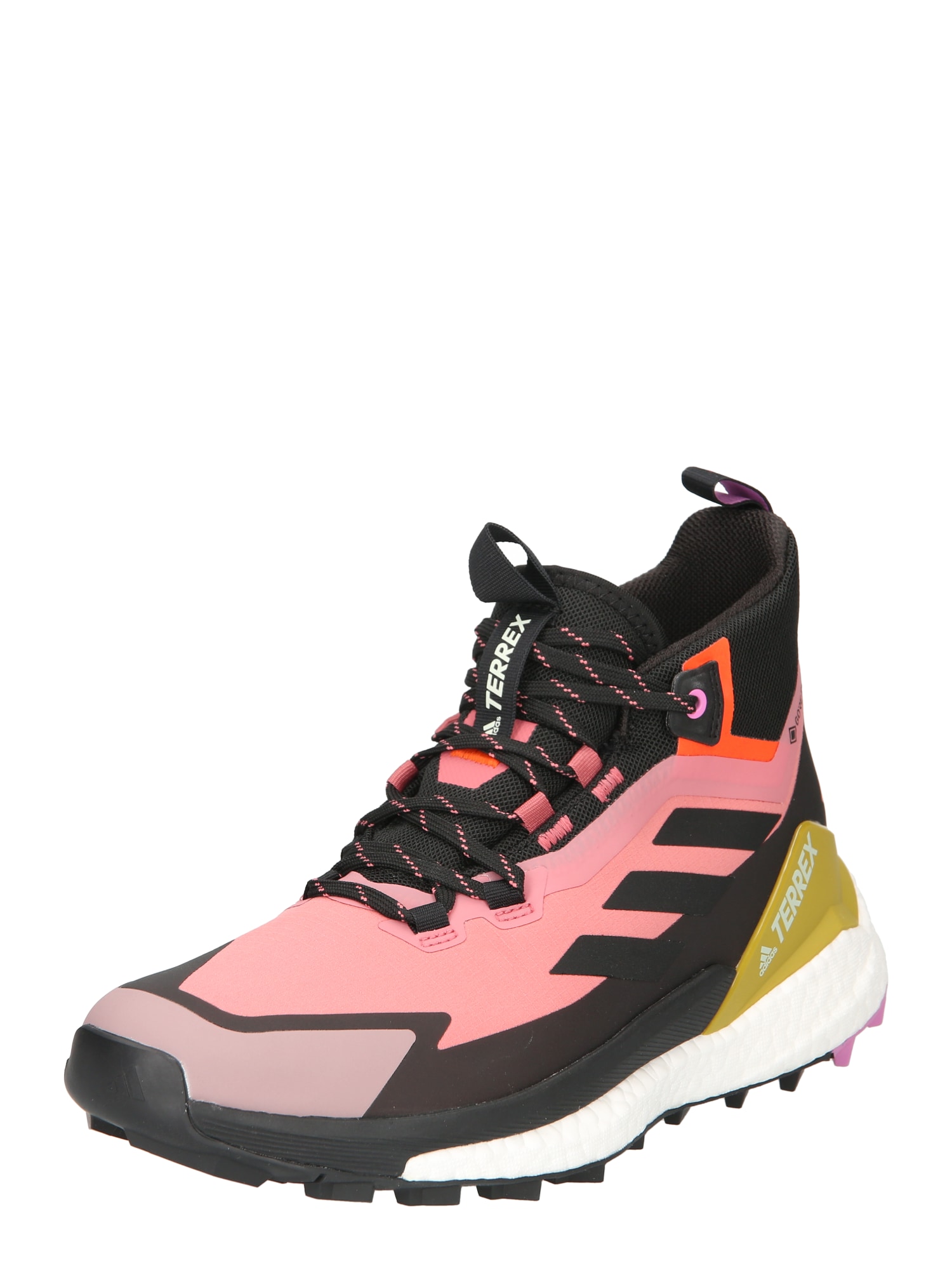 adidas Terrex Félcipő 'FREE HIKER 2 GTX'  dinnye / fekete / mustár / neonnarancs