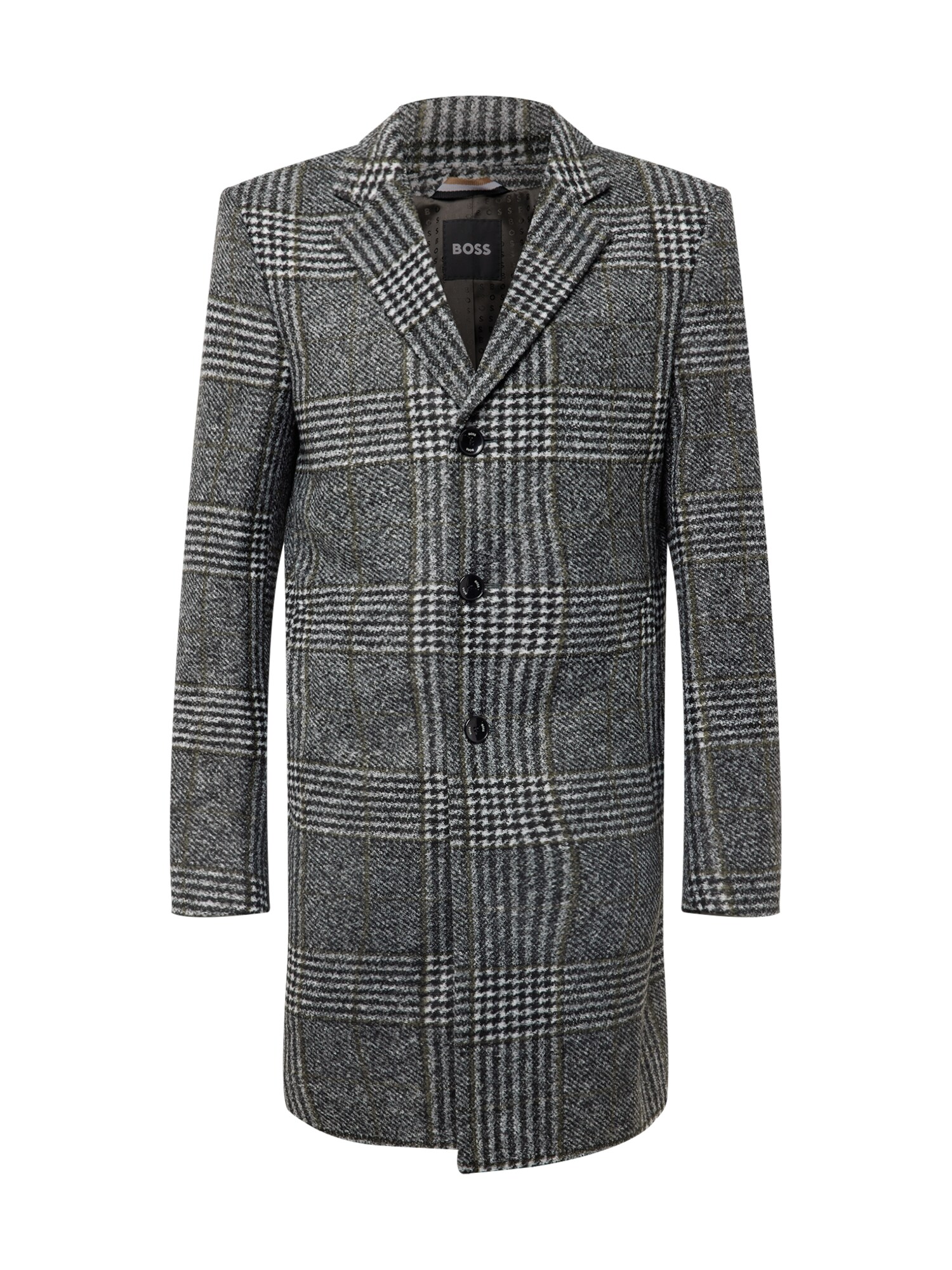 BOSS Black Átmeneti kabátok 'Hyde'  fekete / fehér