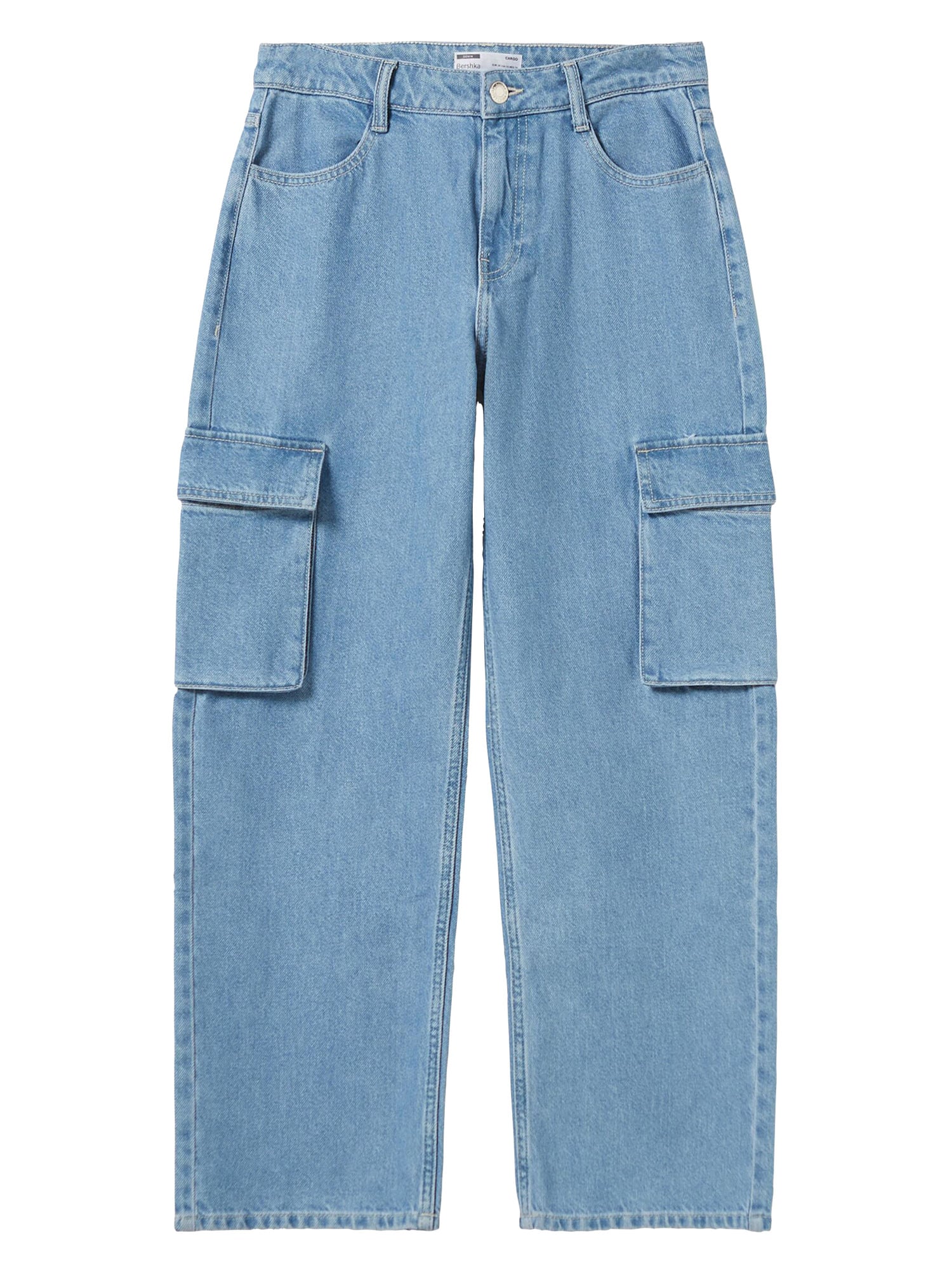 Bershka Cargo farmer  kék farmer