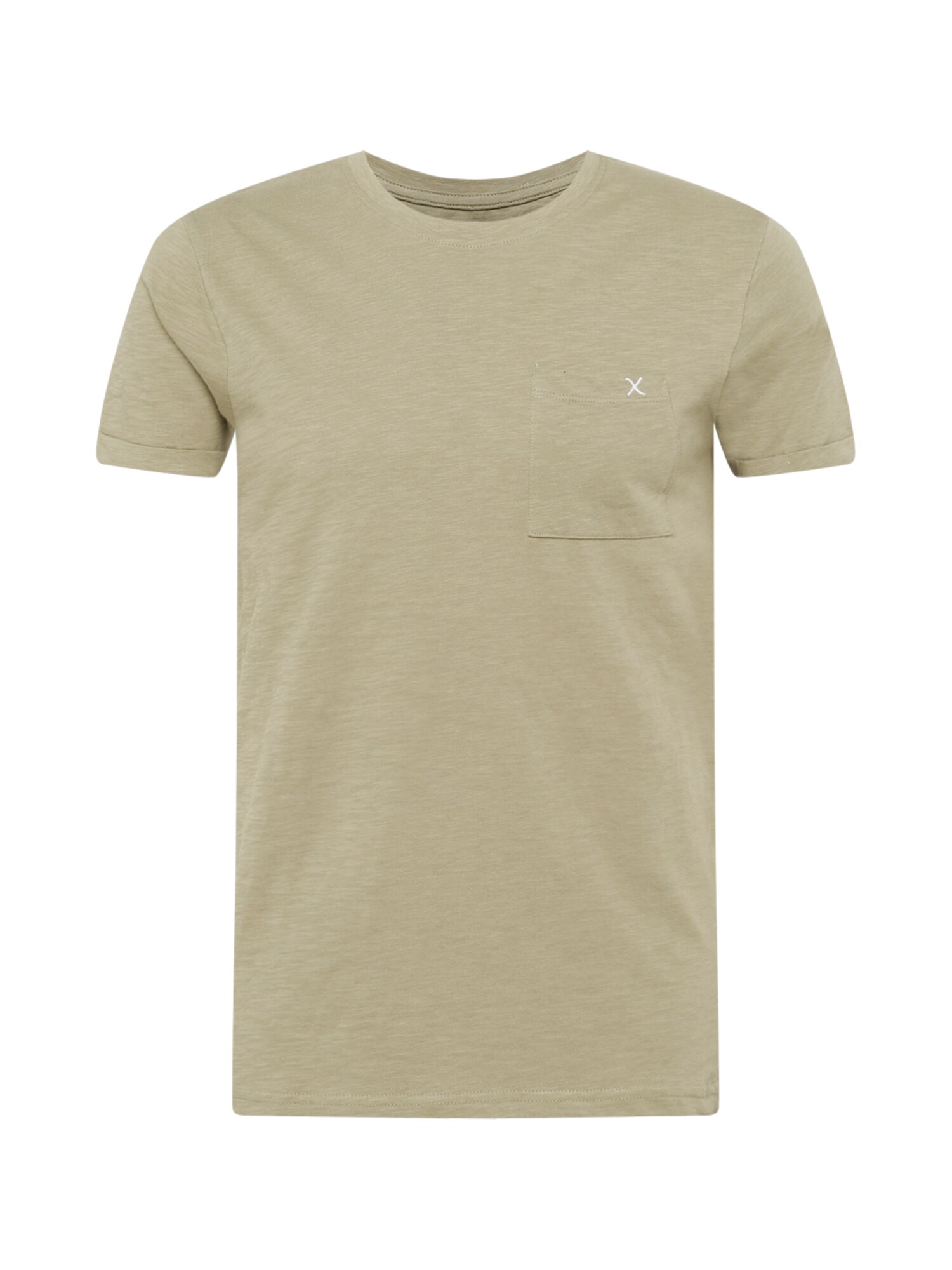 Clean Cut Copenhagen Póló 'Kolding'  khaki / fehér